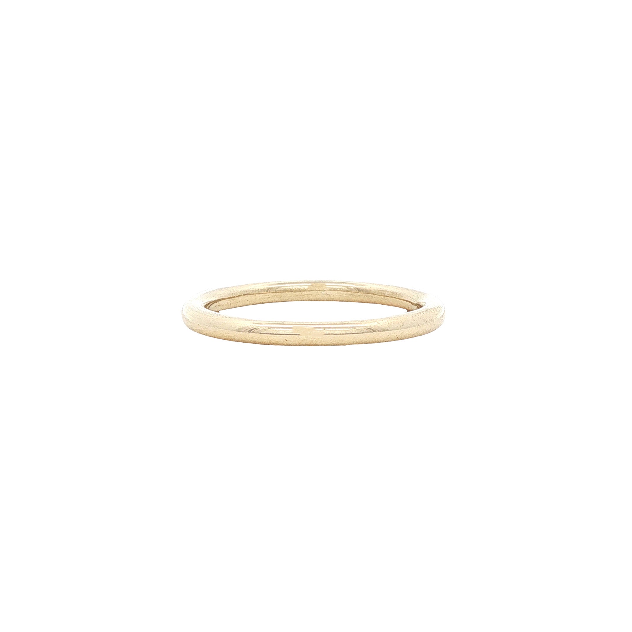 Gouden gladde ring 14 karaat
