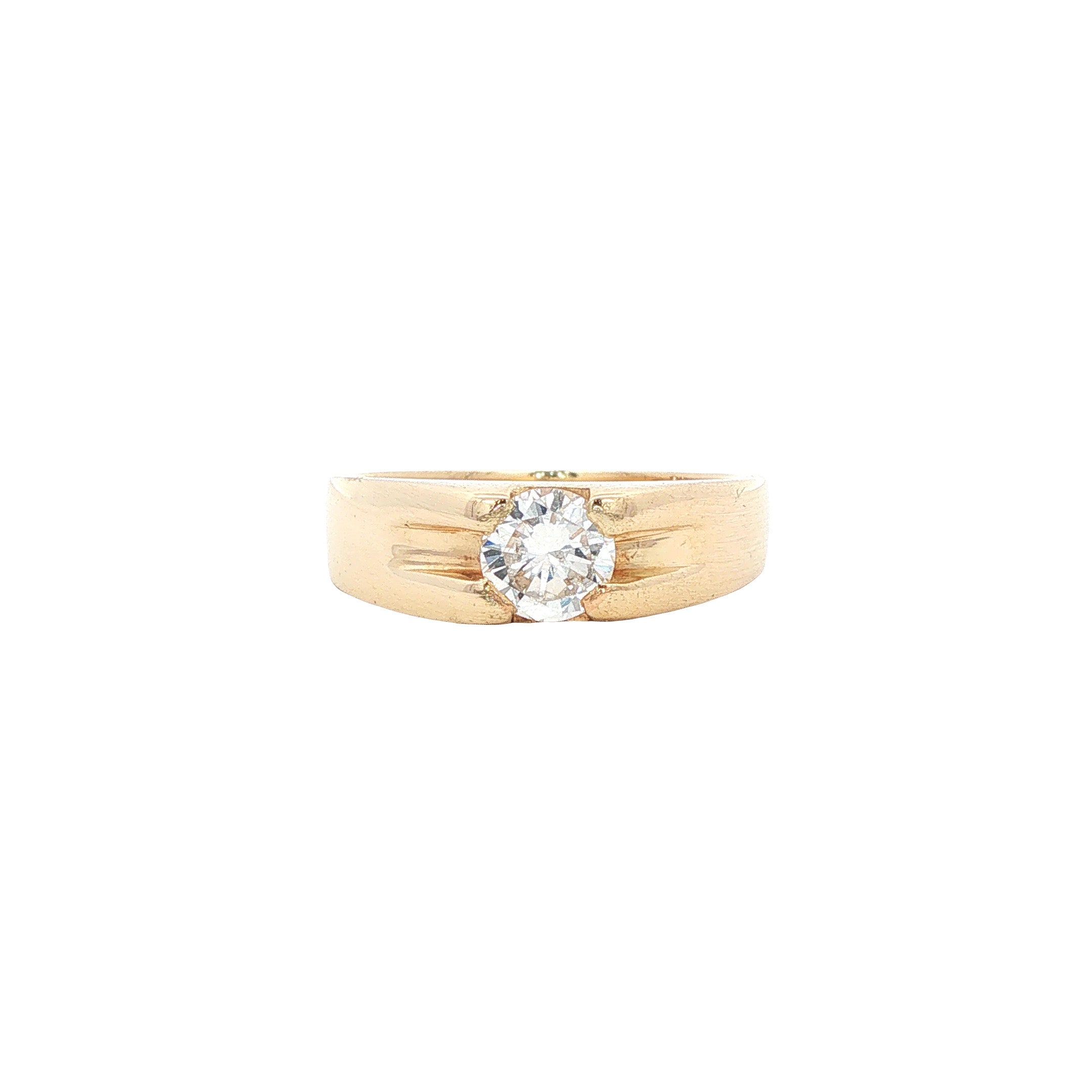 Gouden ring met diamant 14 karaat