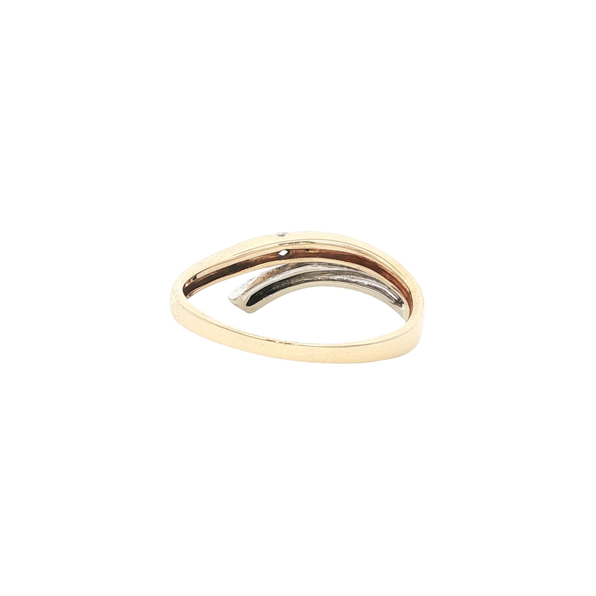 Gouden ring met diamant 14 karaat