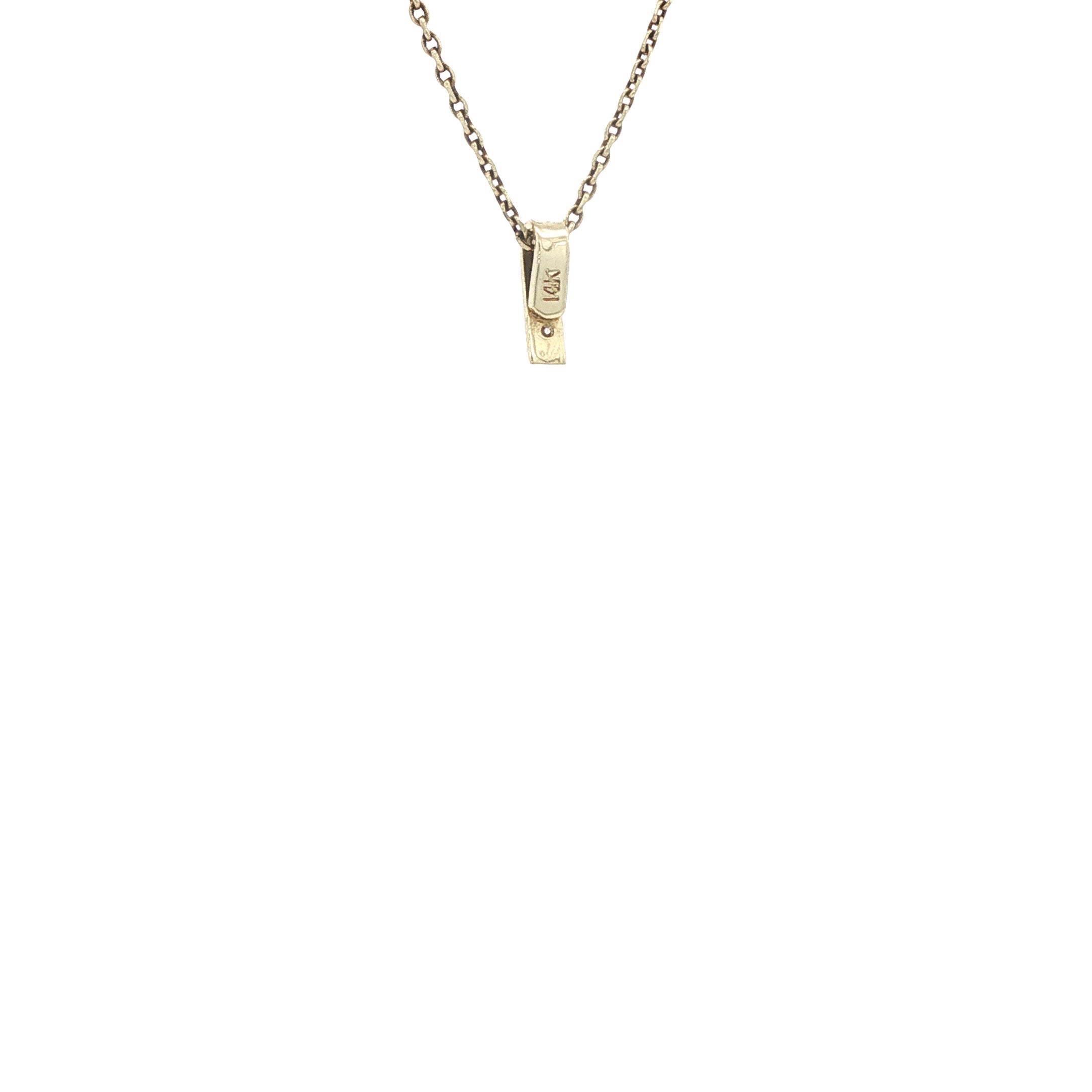 14-karat gold pendant with diamond