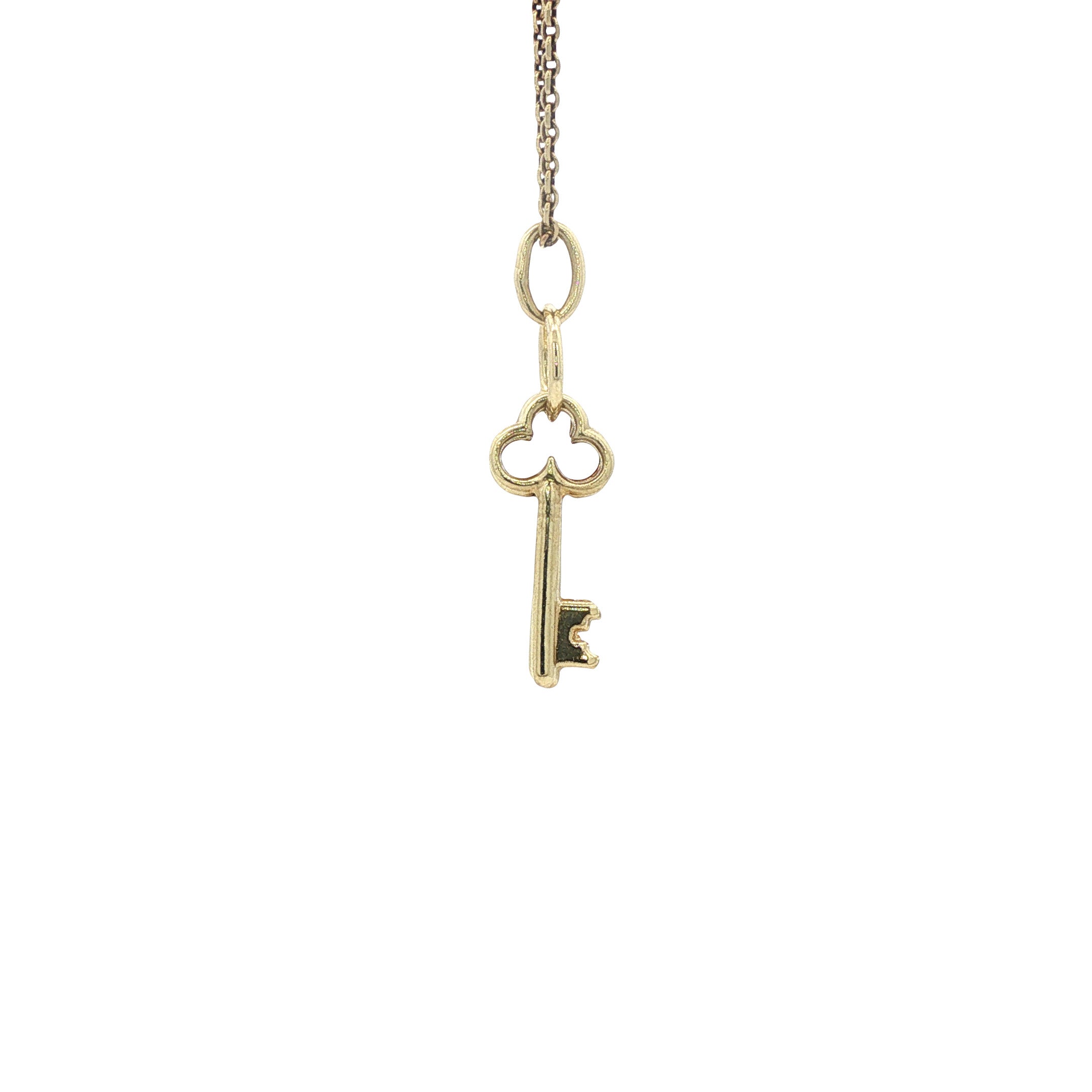 Gouden hanger met sleutels 14 karaat