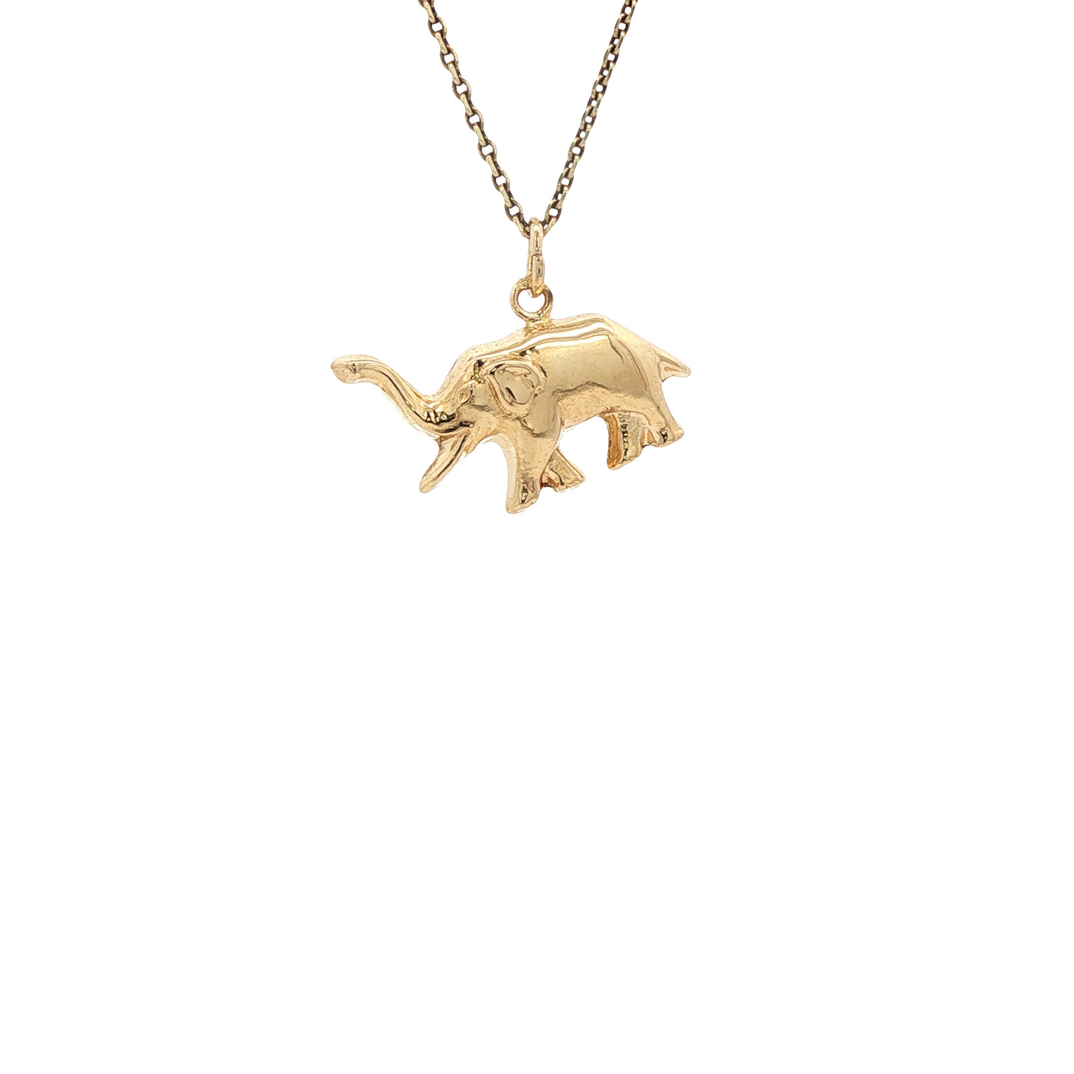 Gouden hanger olifant 14 karaat