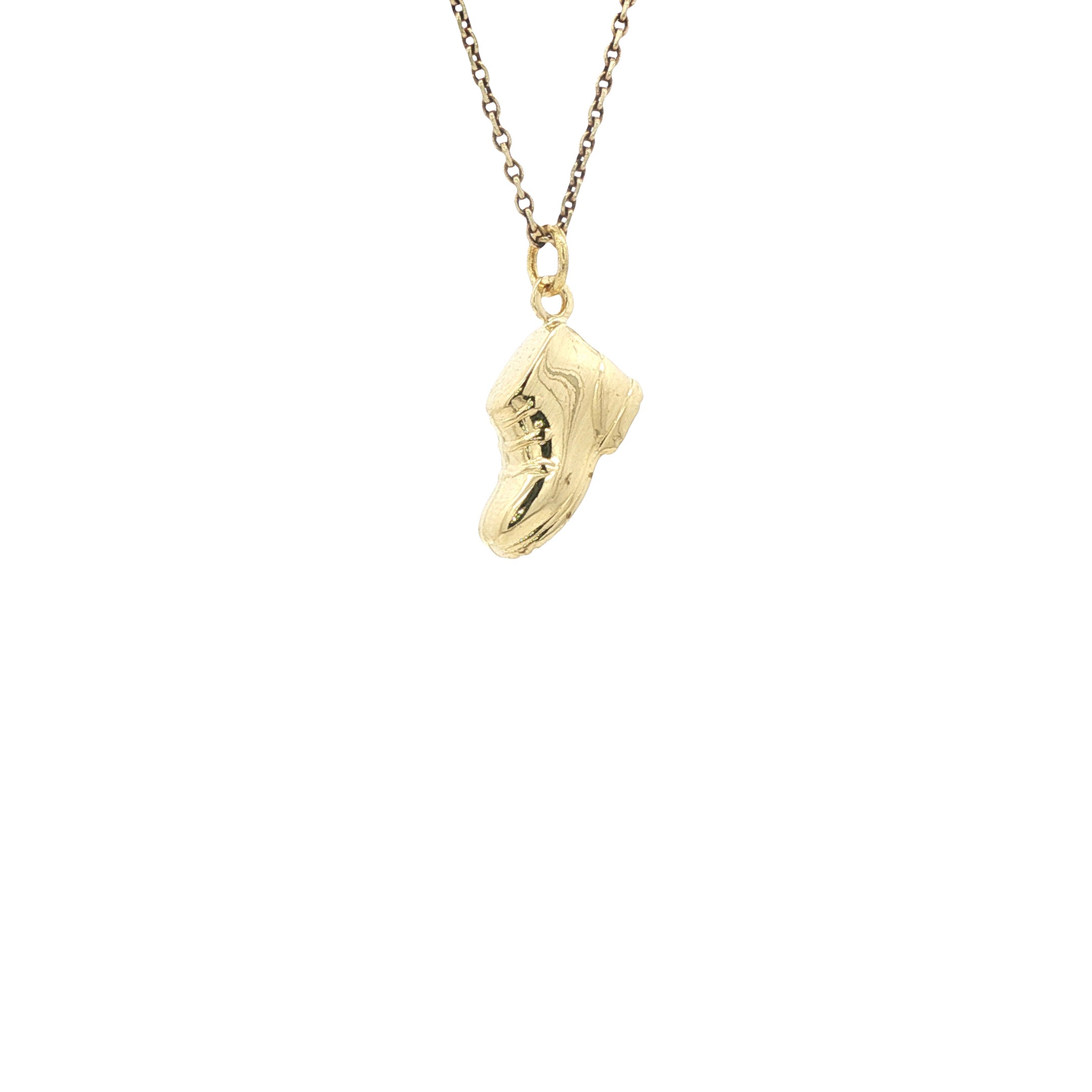 Gouden hanger schoen 14 karaat