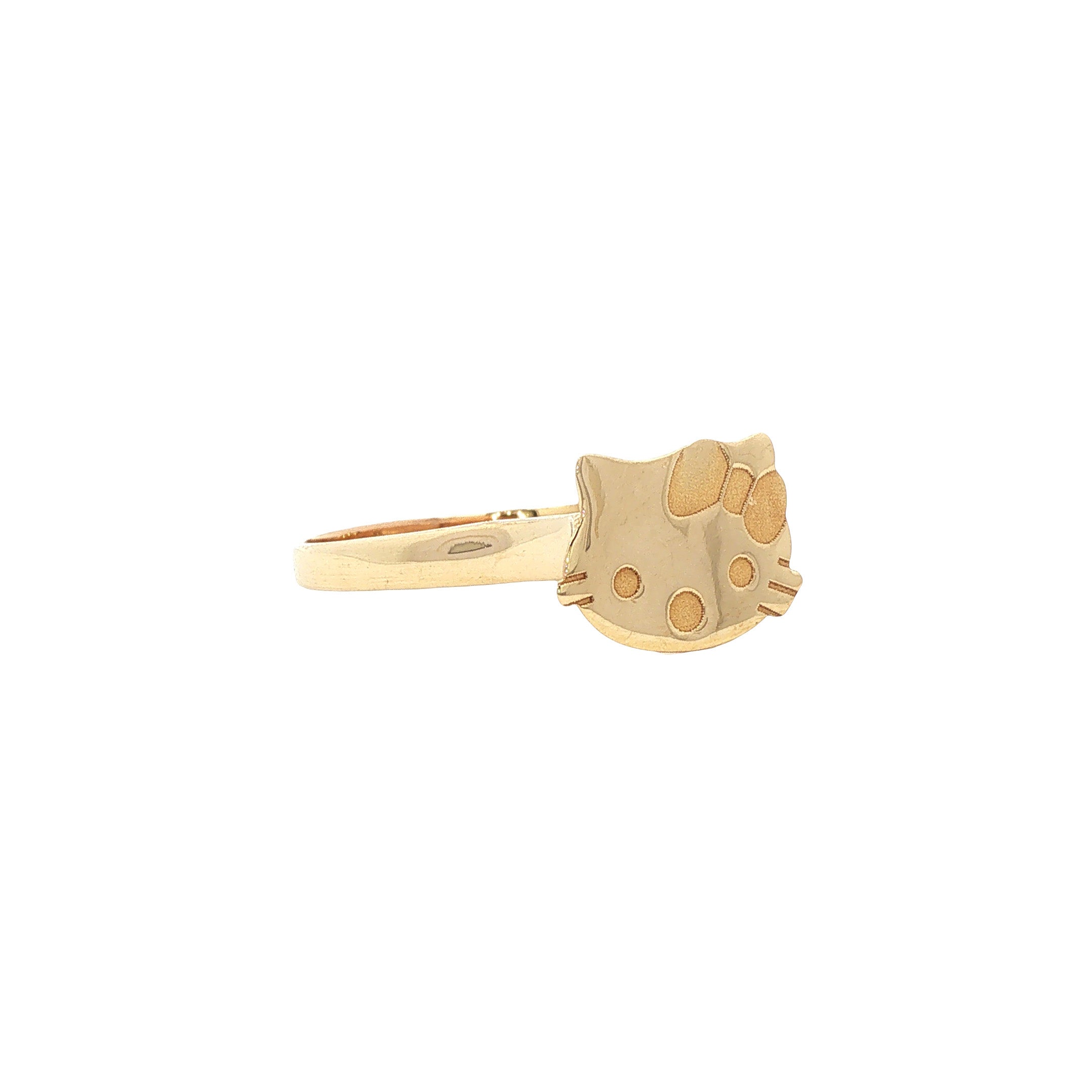 Gouden ring hello kitty 18 karaat