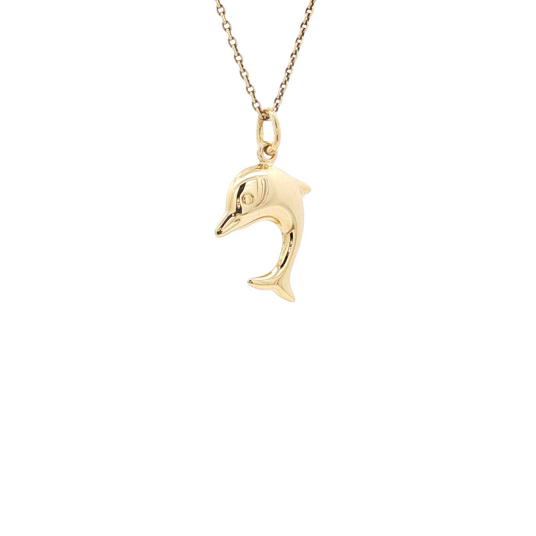 Gouden hanger dolfijn 18 karaat