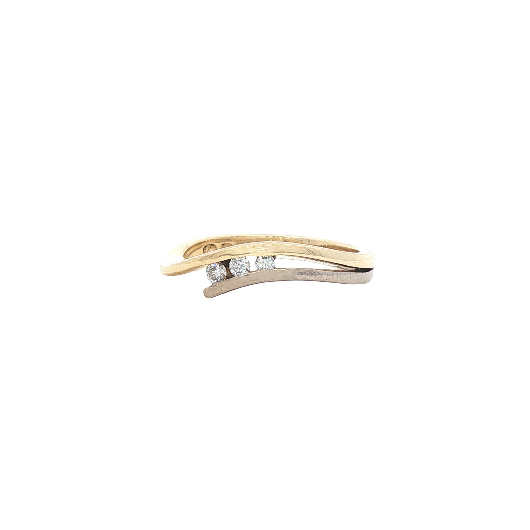 Gouden ring diamant 14 karaat