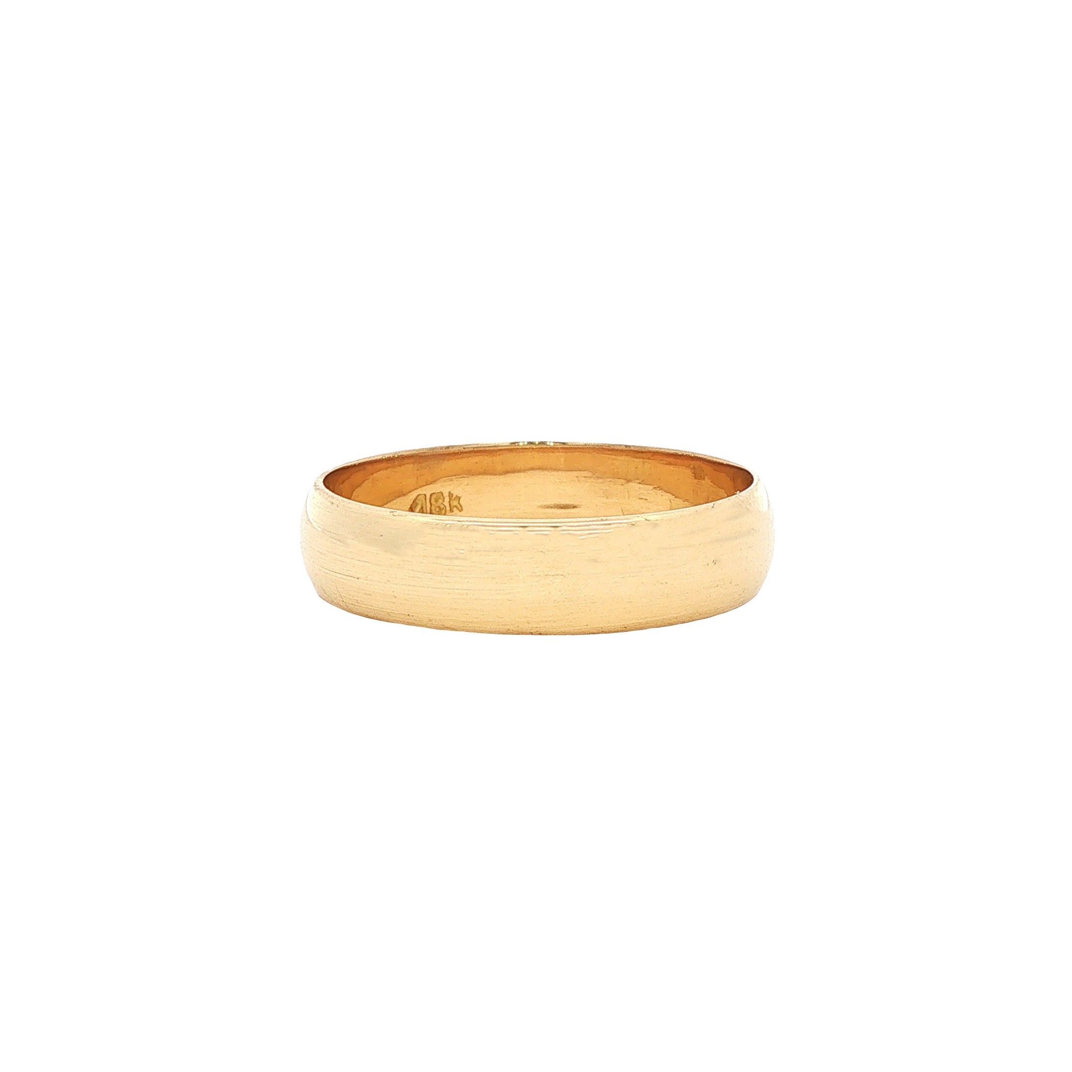 Gouden gladde trouwring 14 karaat