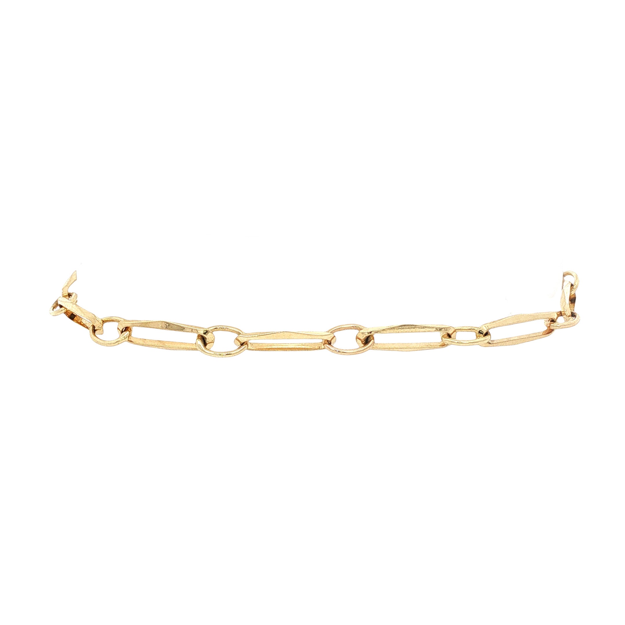 Gouden closed for ever armband 19 cm 14 karaat
