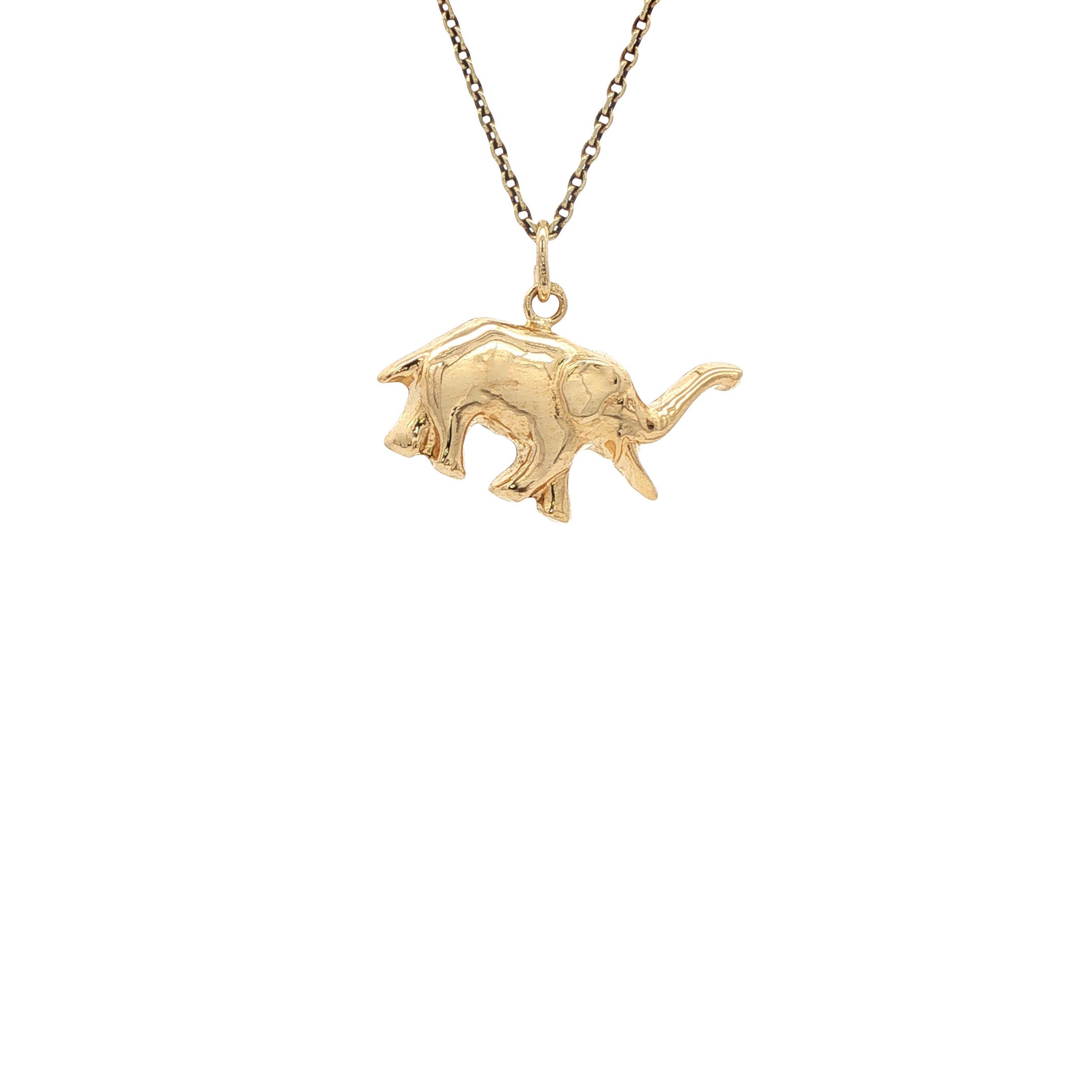 Gouden hanger olifant 14 karaat