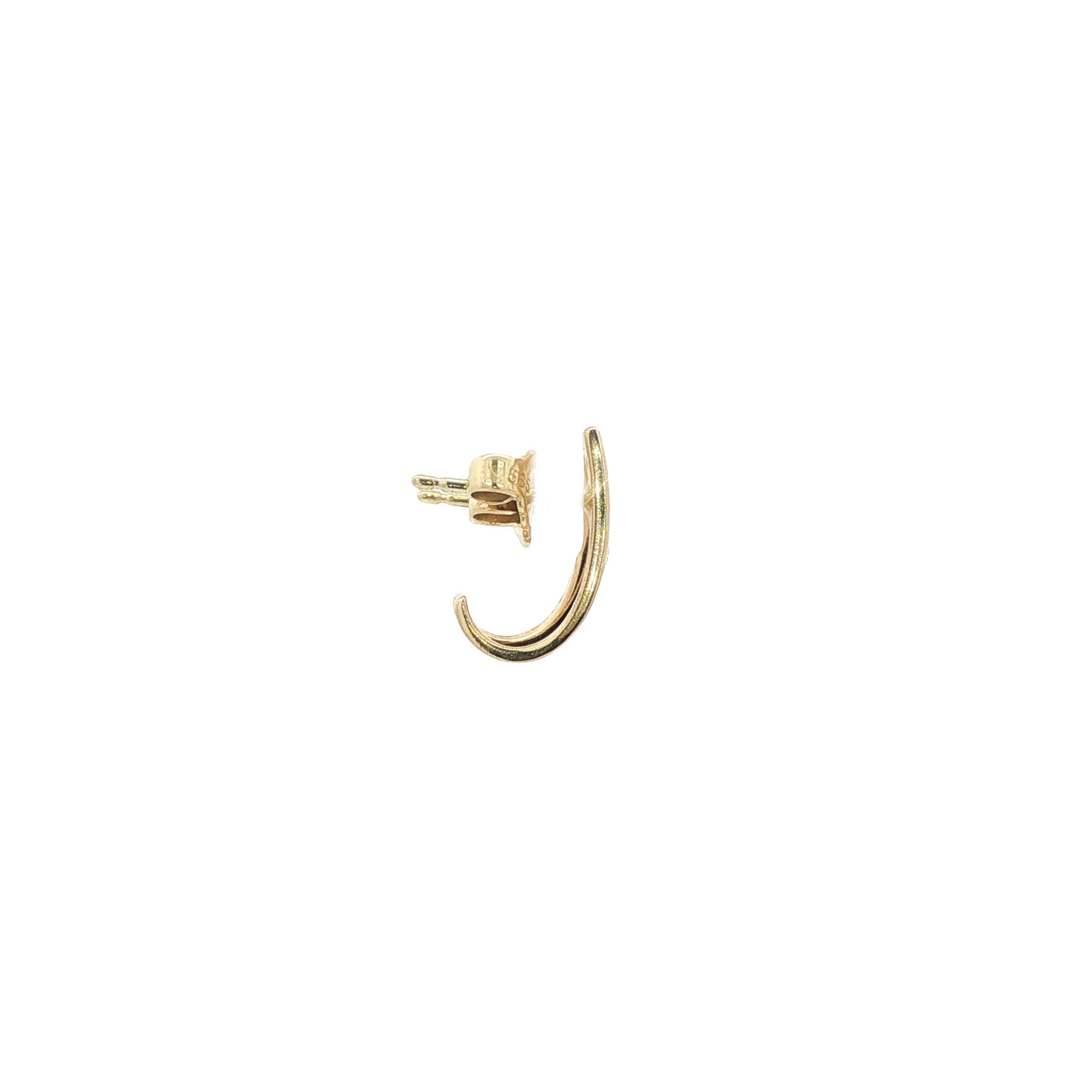 14 karat gold diamond stud earrings