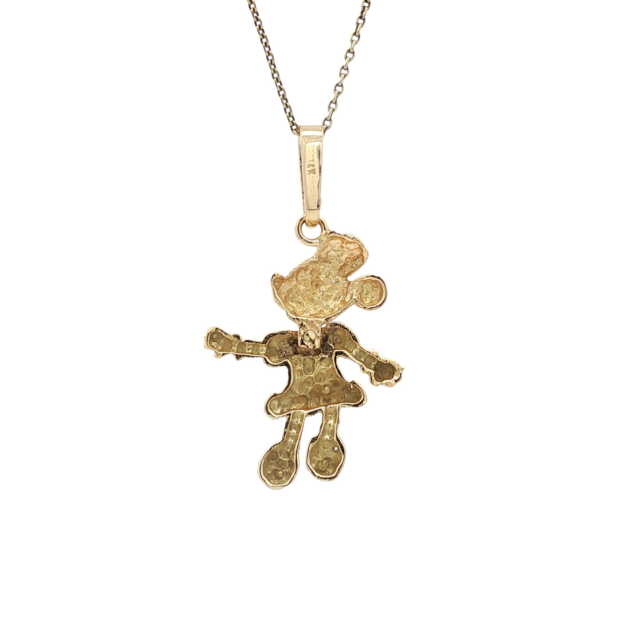 Gouden hanger Minnie Mouse 14 karaat