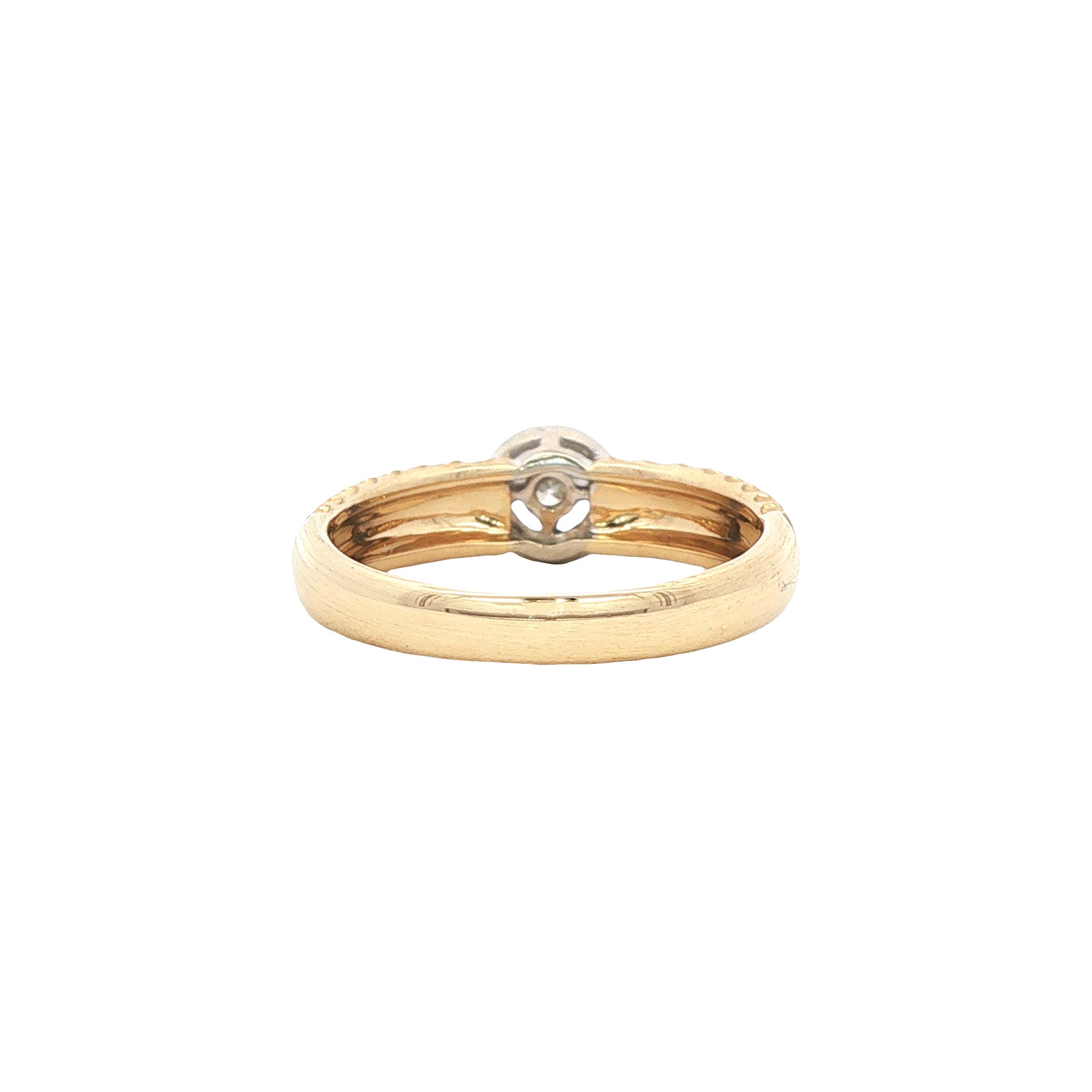 Gouden ring met diamant 14 karaat