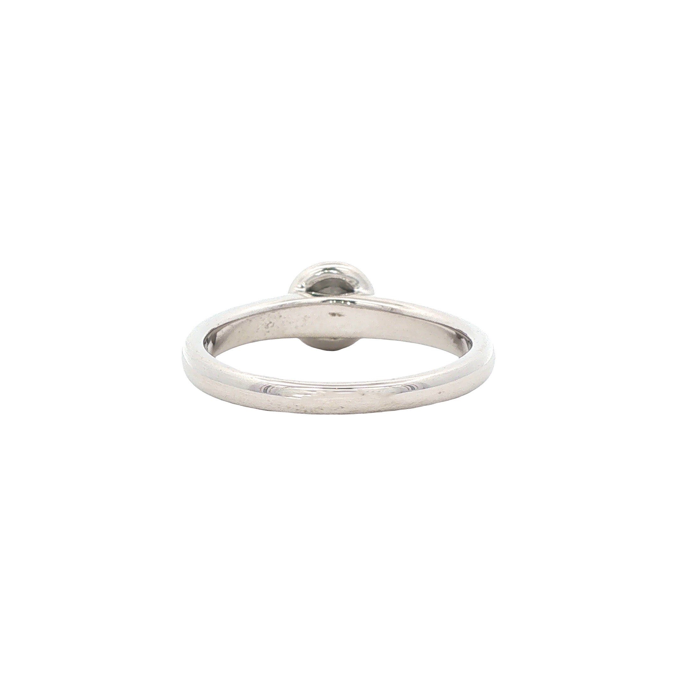 Witgouden solitair ring met diamant 18 karaat