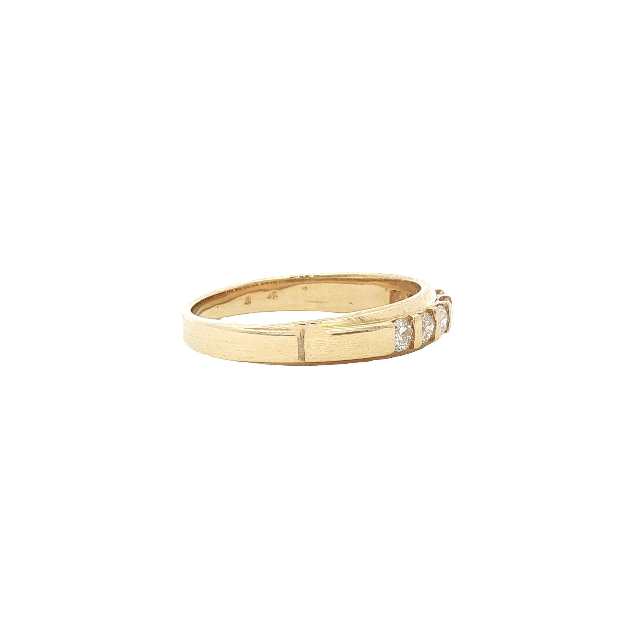 Gouden ring met diamant 14 karaat