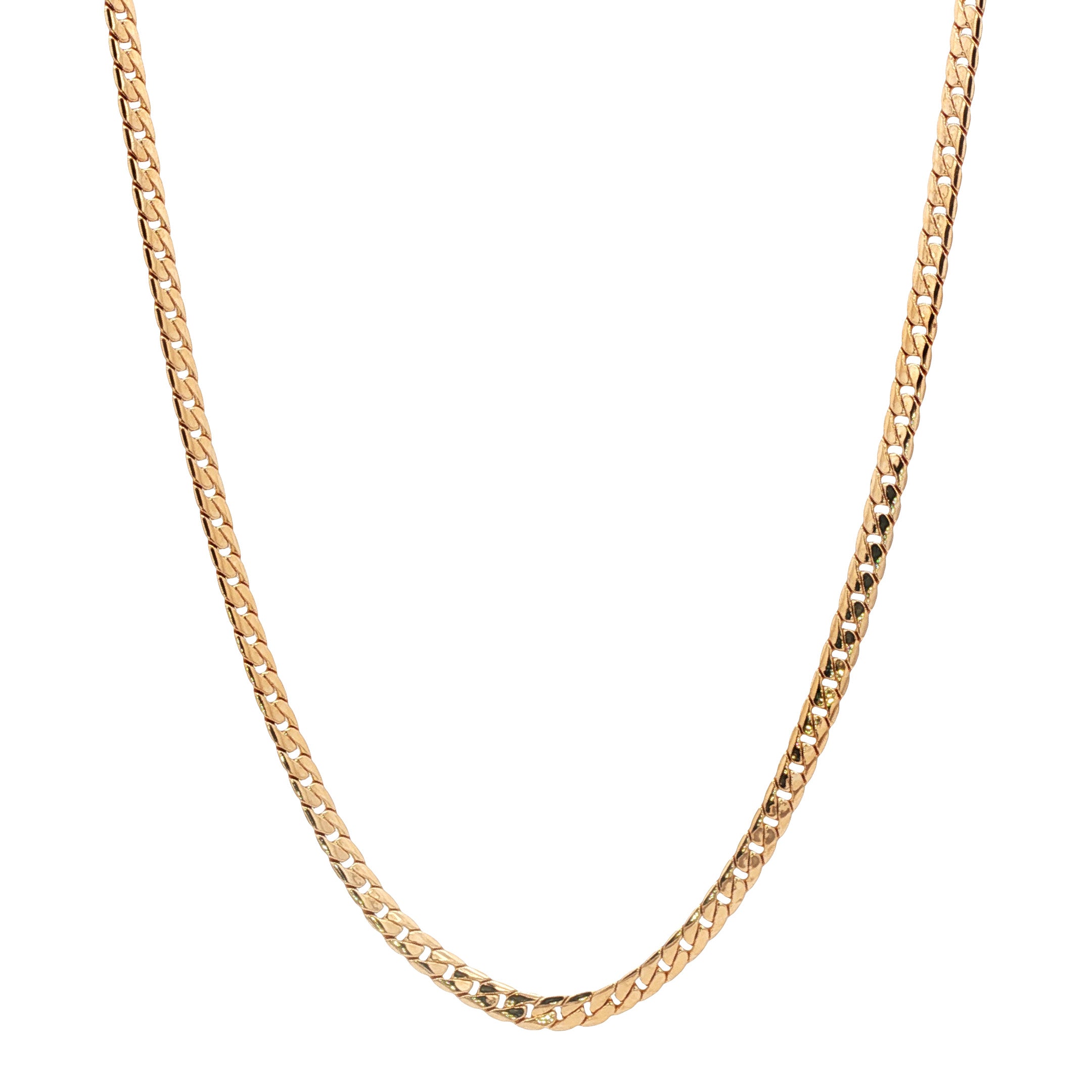 14-karat gold gourmet necklace, 47 cm