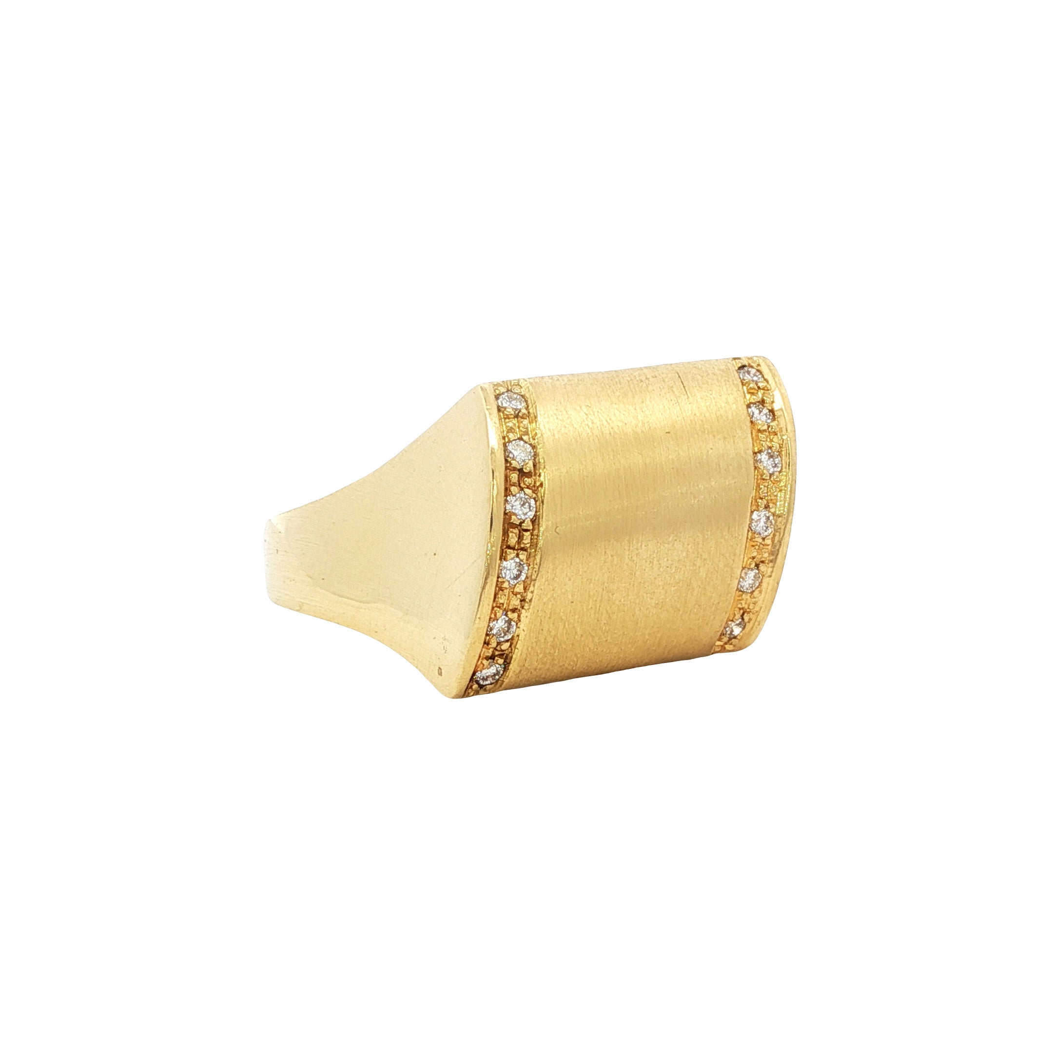 Gouden ring met diamant 14 karaat