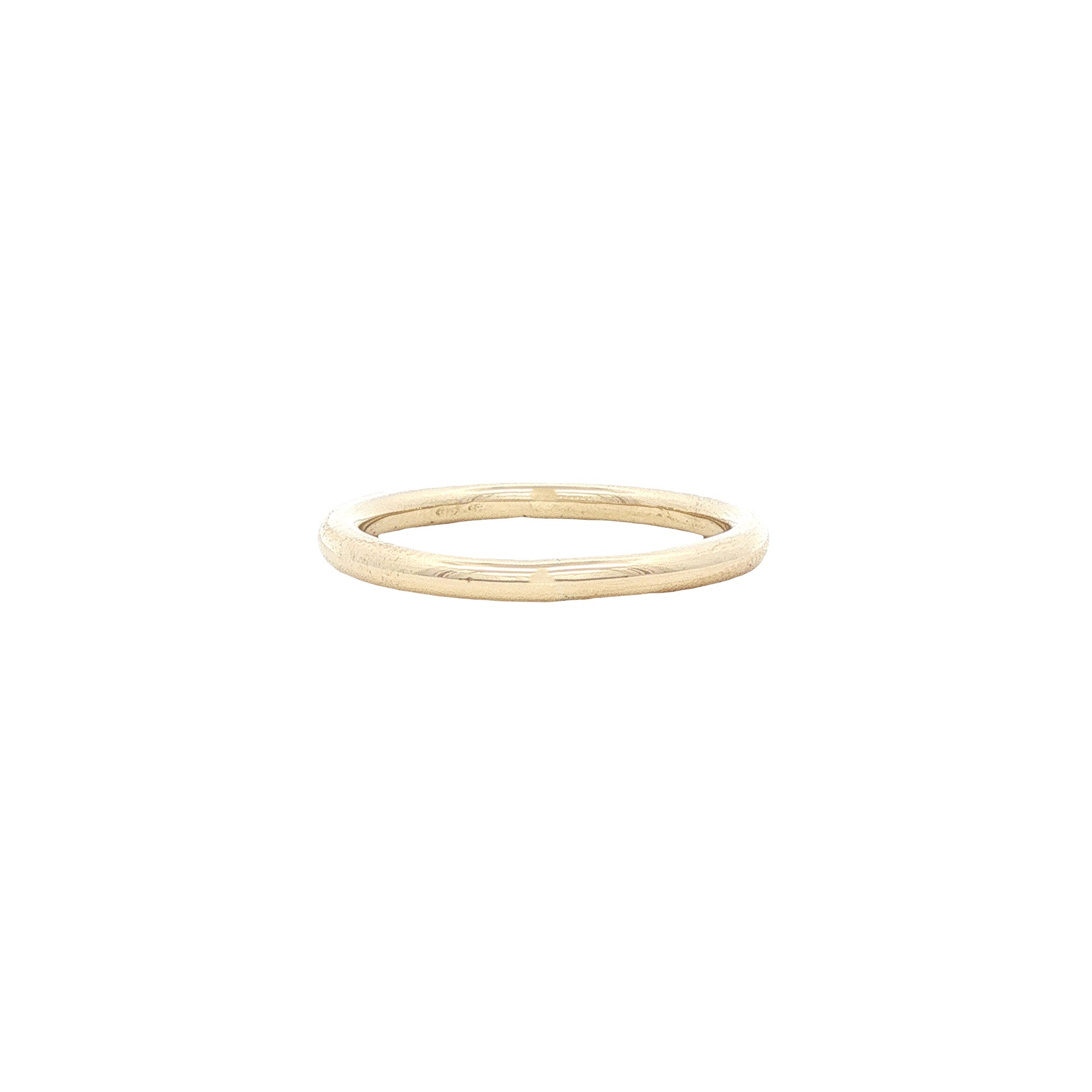 Gouden gladde ring 14 karaat