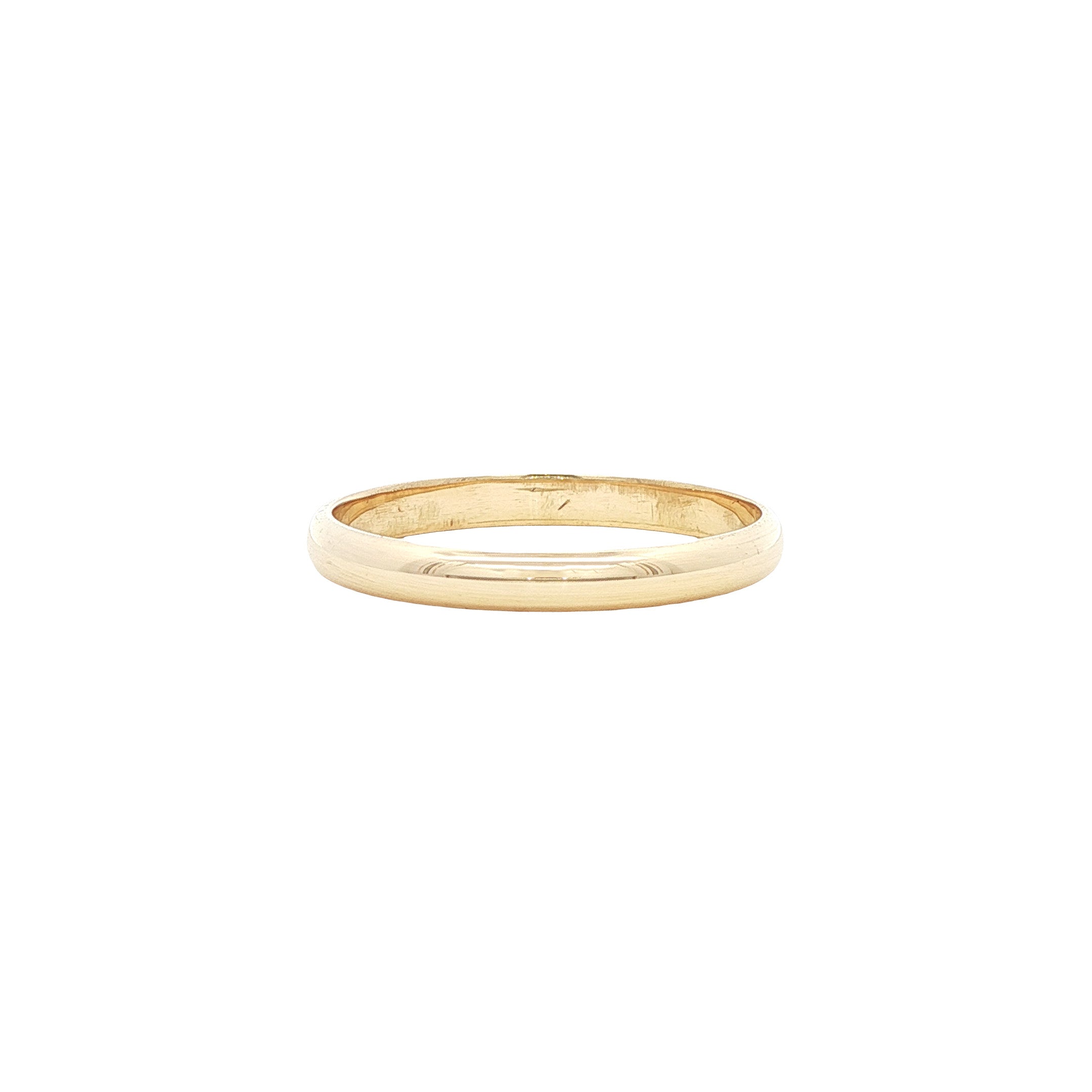 Gouden gladde ring 14 karaat
