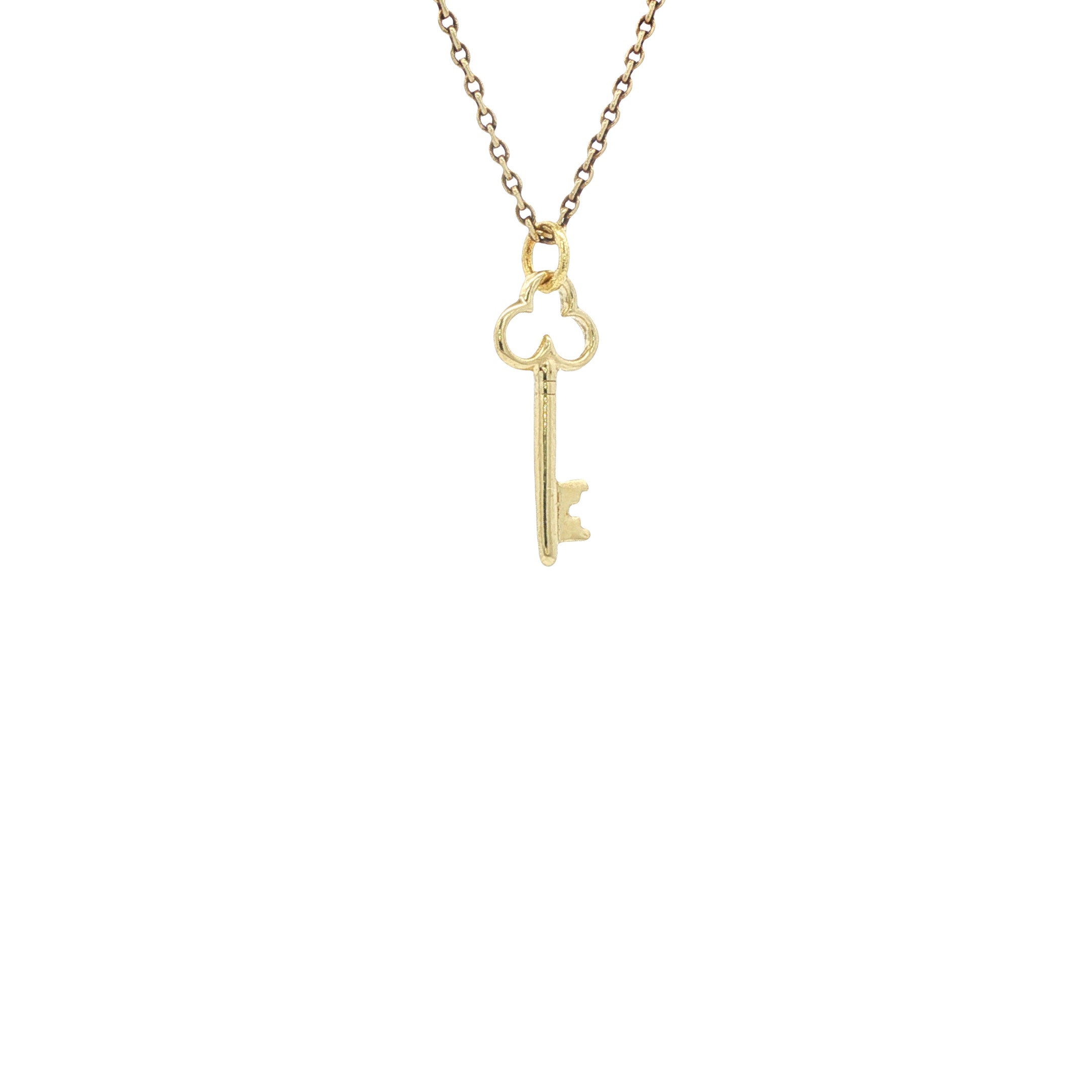 Gouden hanger sleutel 14 karaat