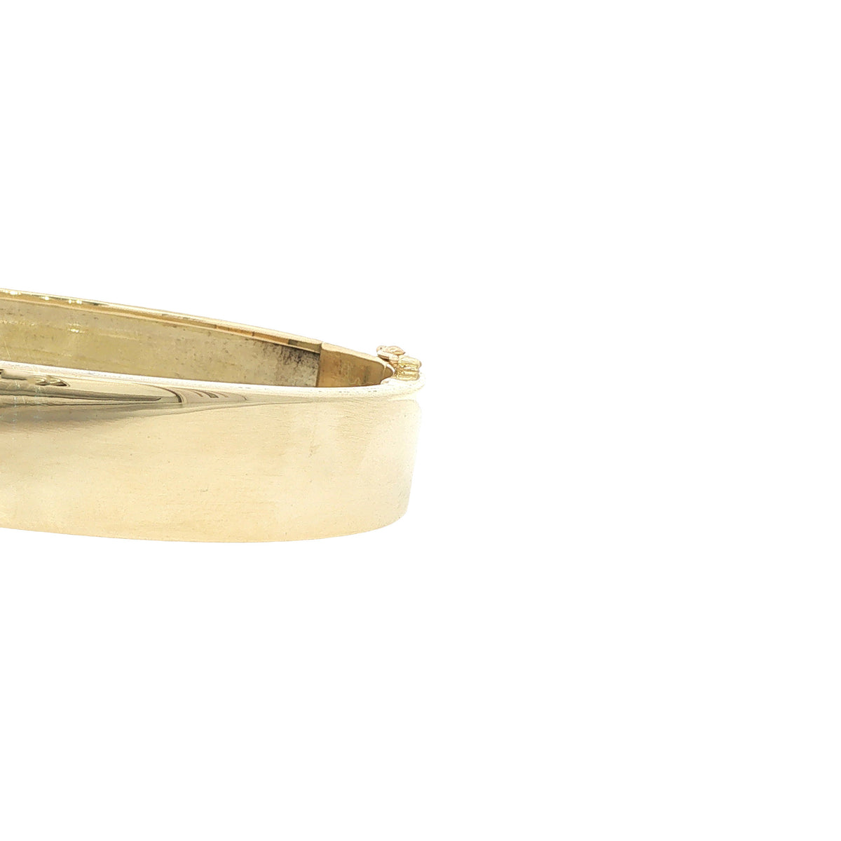 Gouden gladde bangle 14 karaat