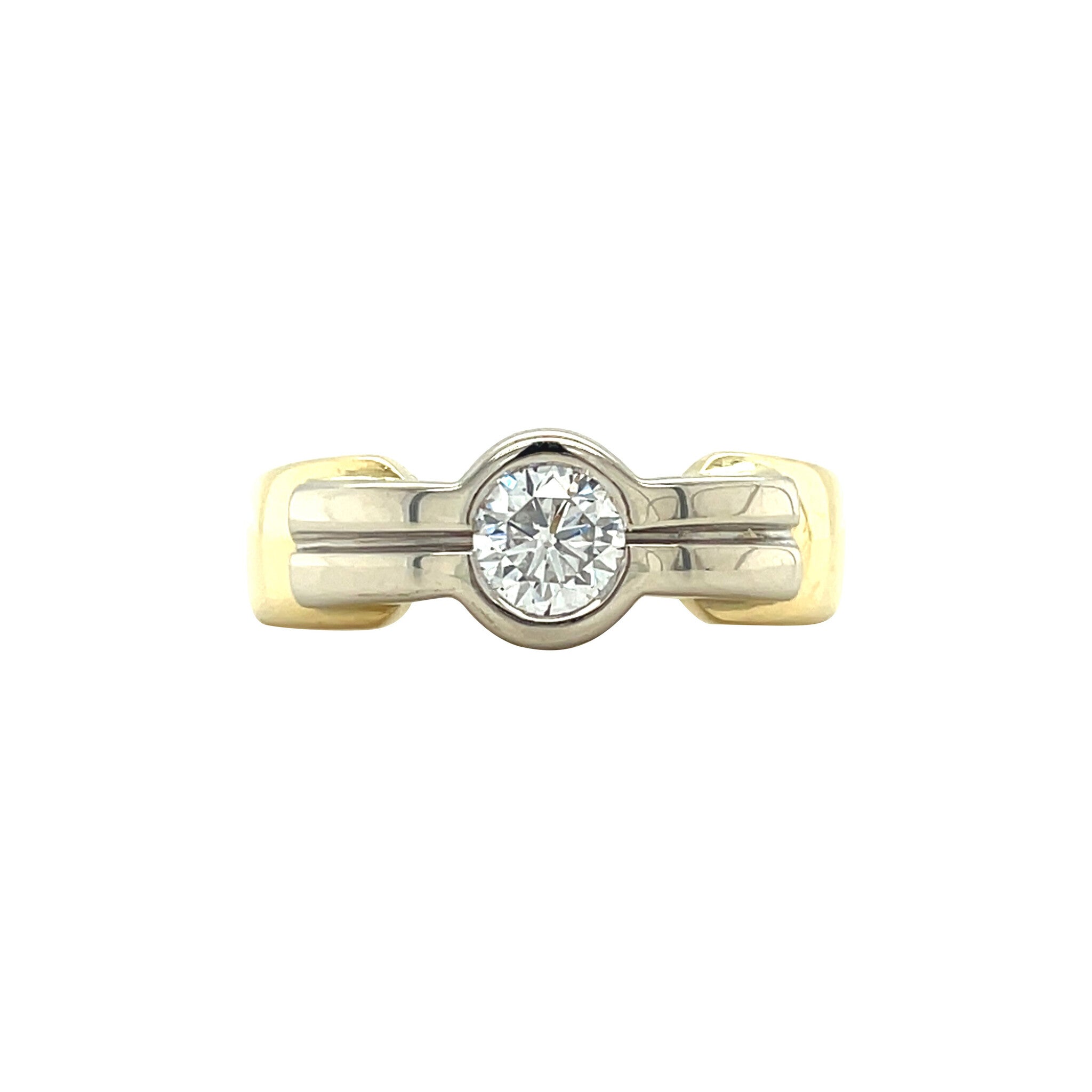 Gold ring with diamond 18 karat