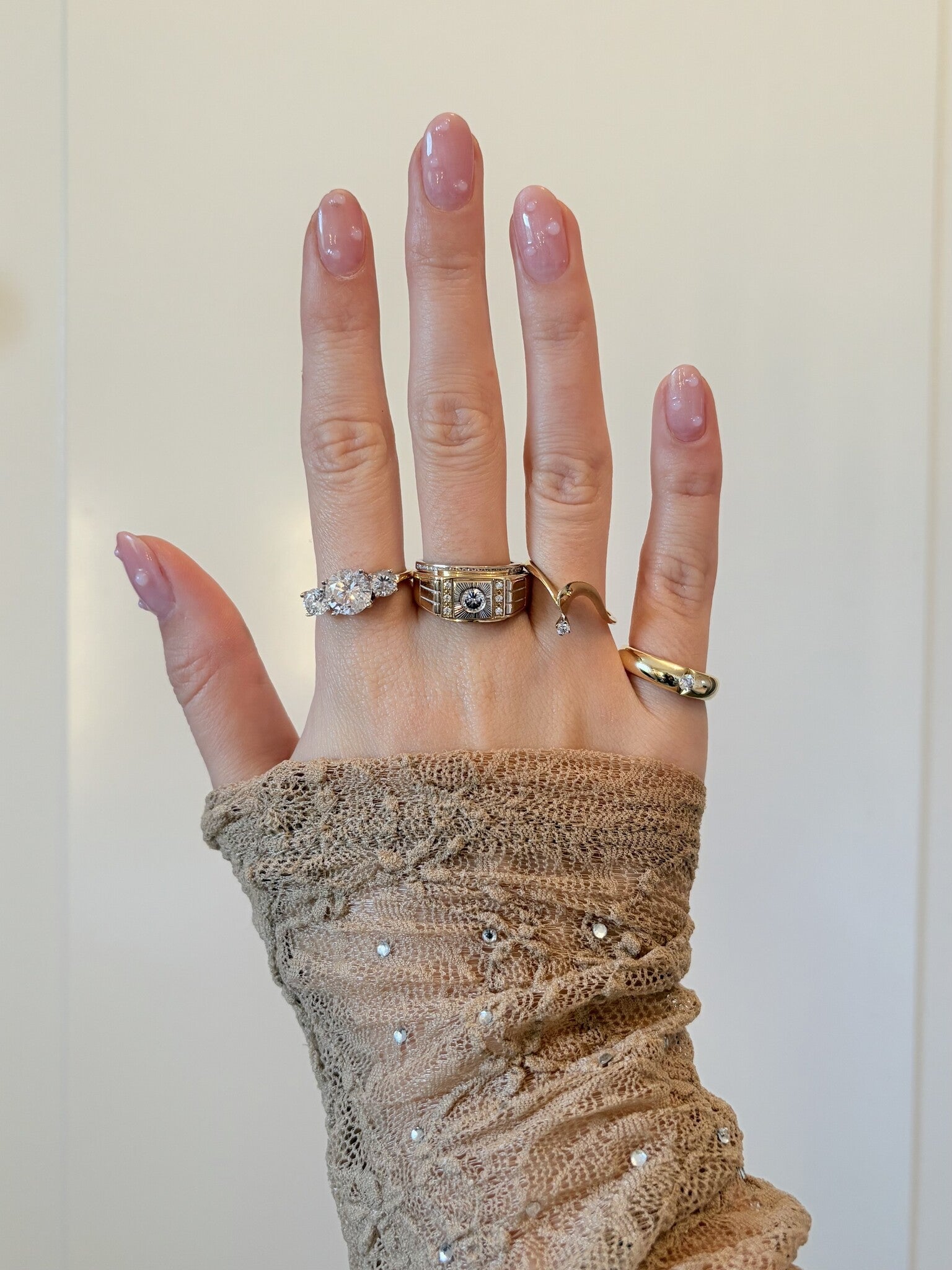 Gouden ring met zirkonia 14 karaat