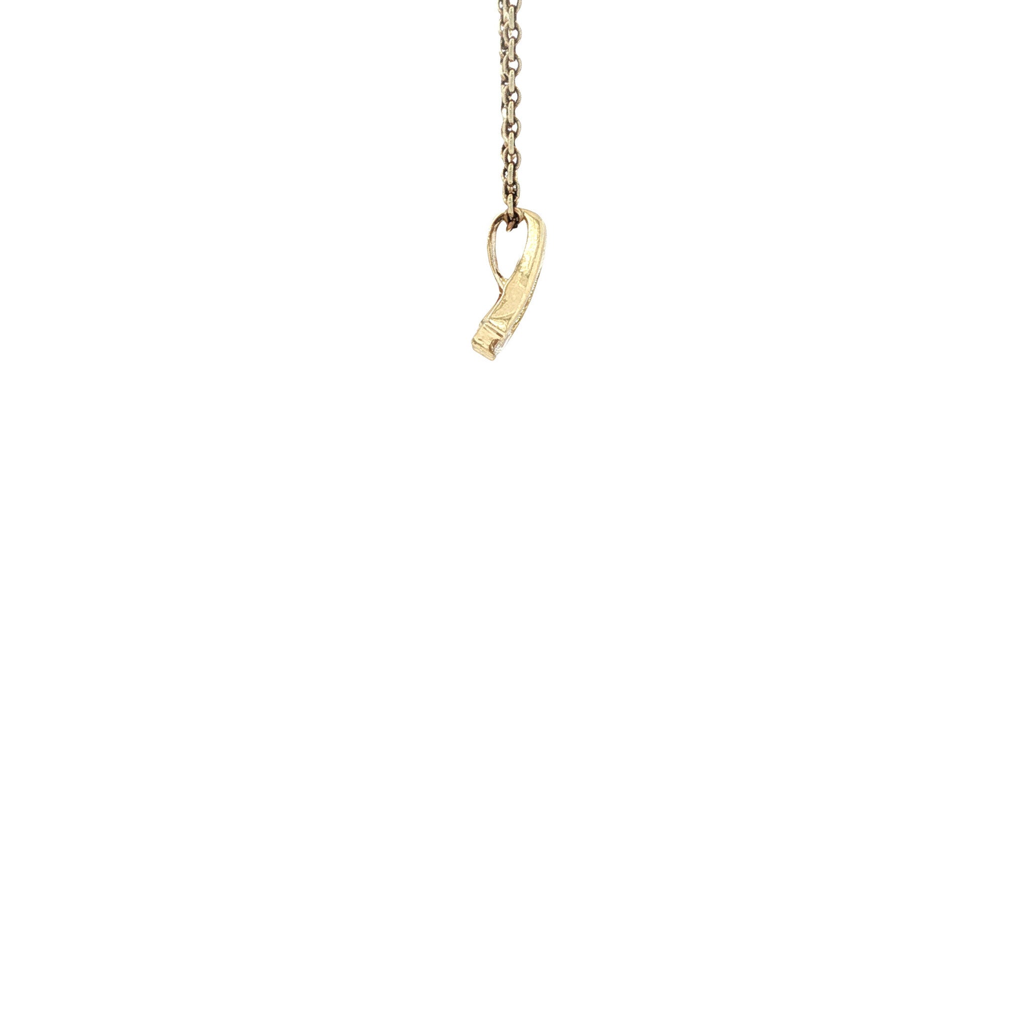 Gouden hanger met zirkonia 14 karaat