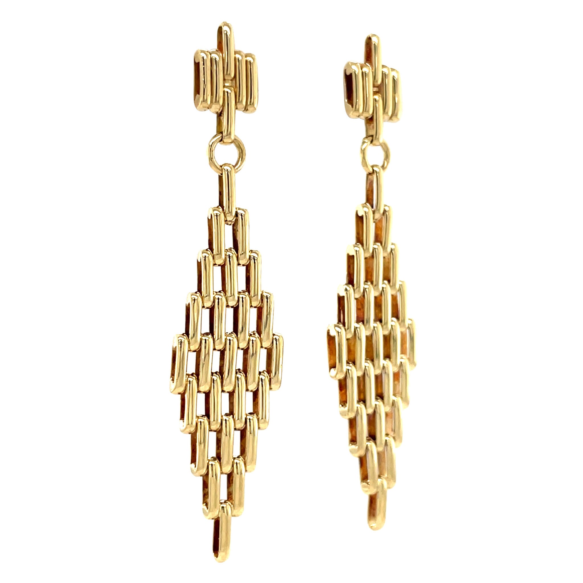 Gold stud earrings 18 karat