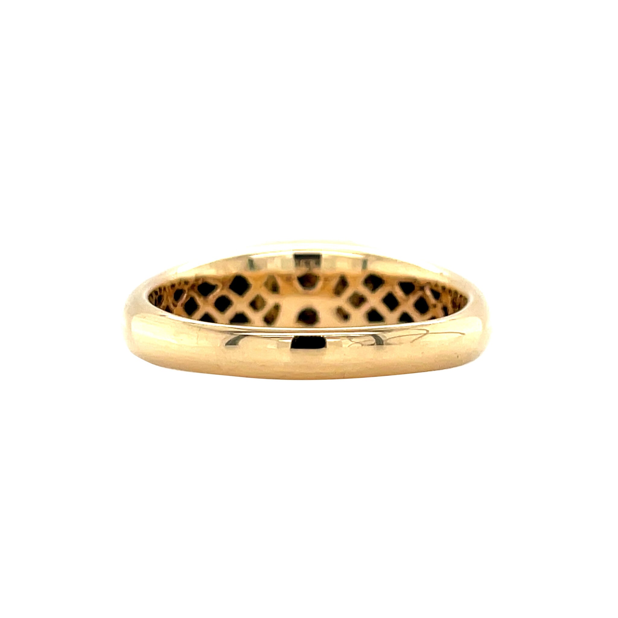 Gold ring with pearl 18 karat