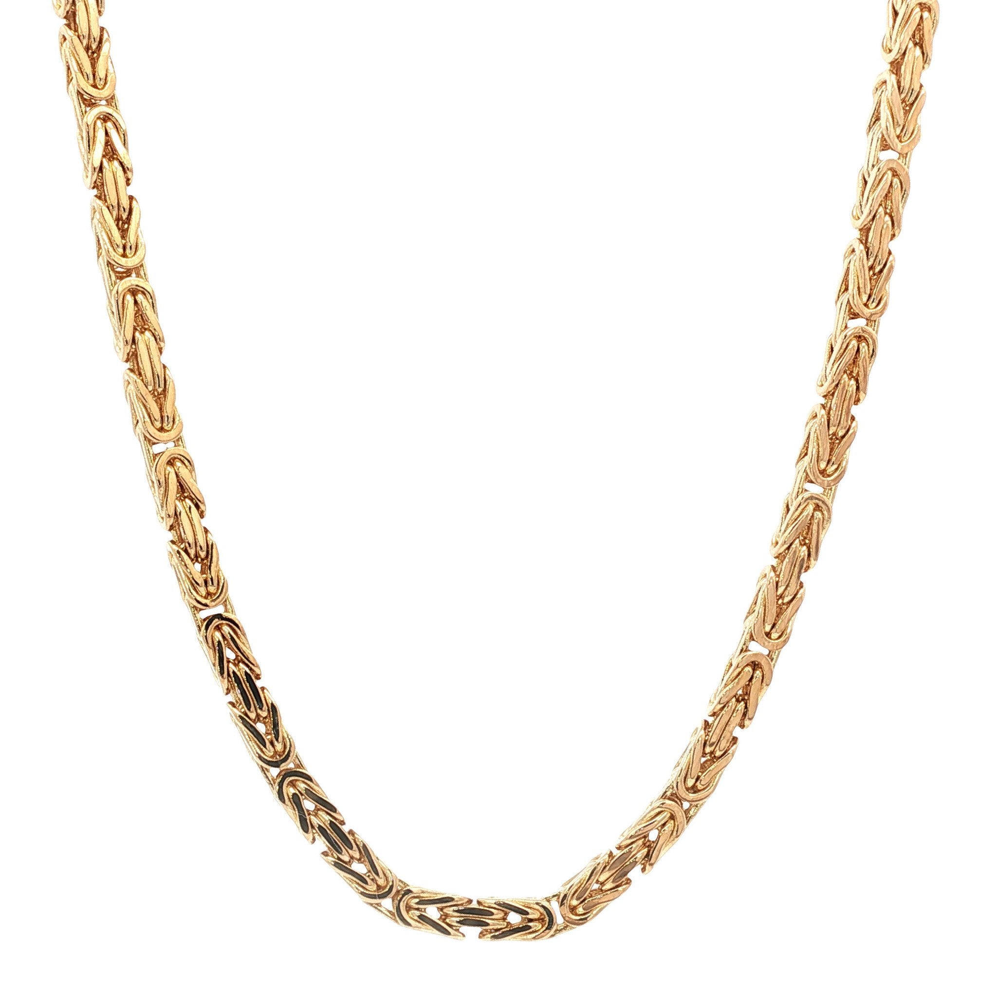 Golden king's necklace 70 cm 18 karat