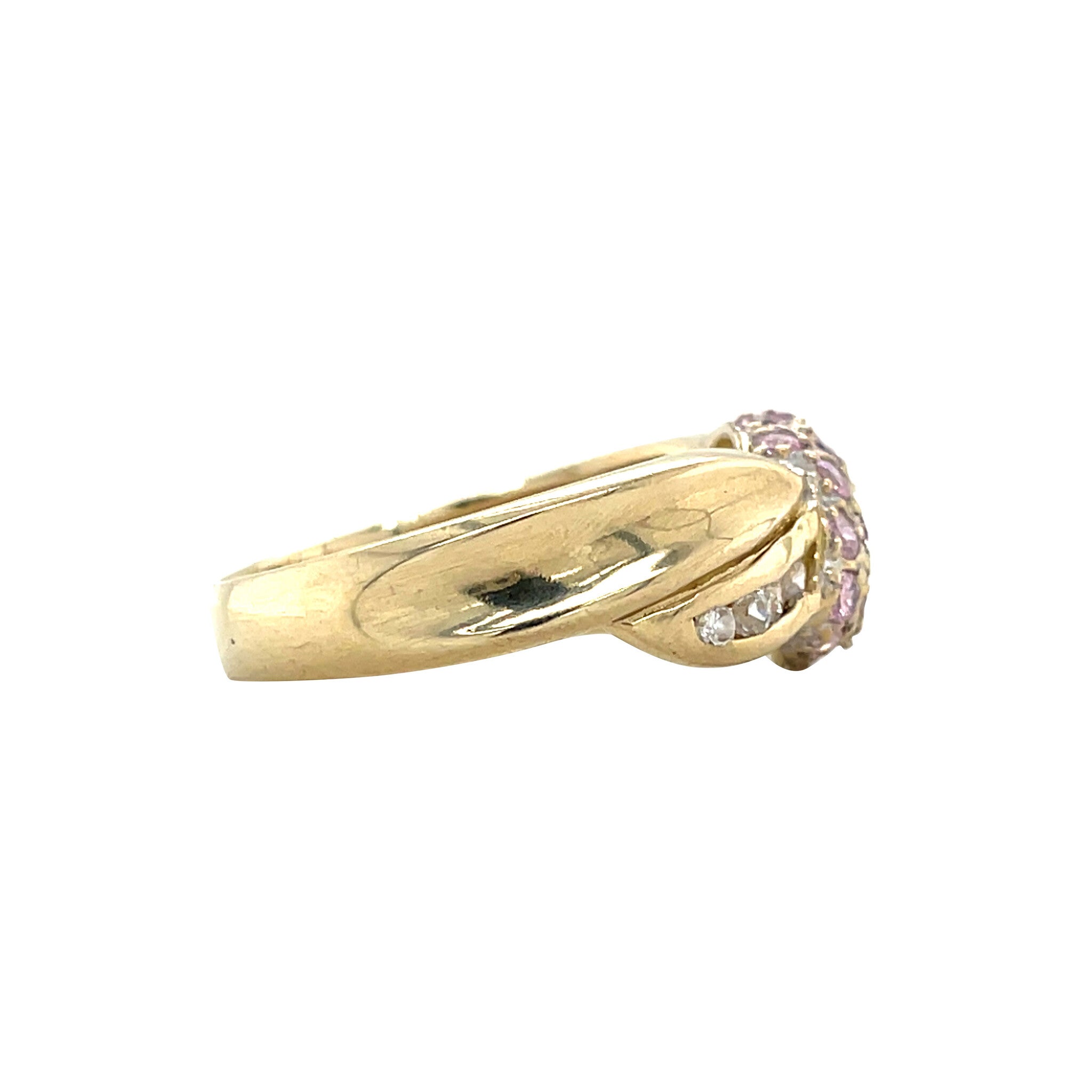 Gold ring with zirconia 14 karat