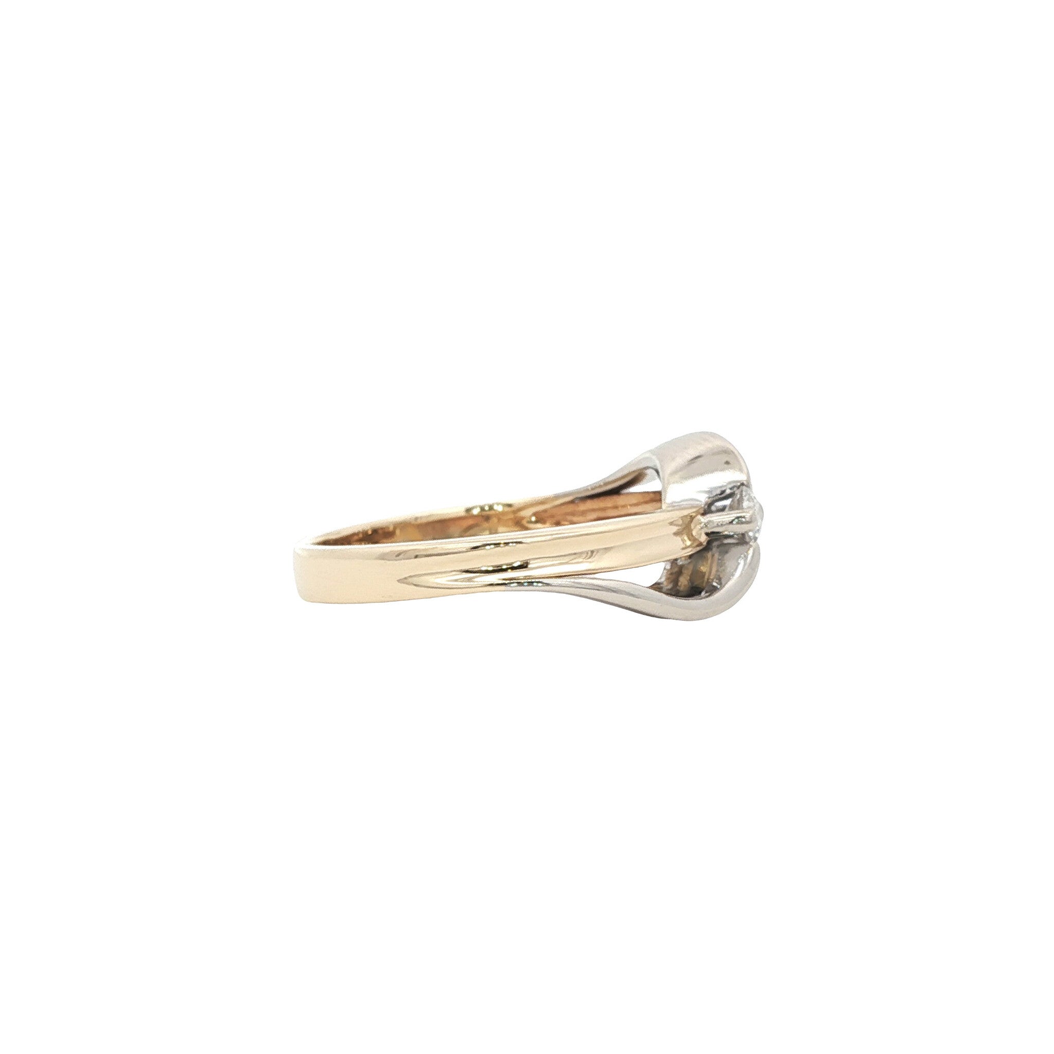 Gouden ring met diamant 14 karaat