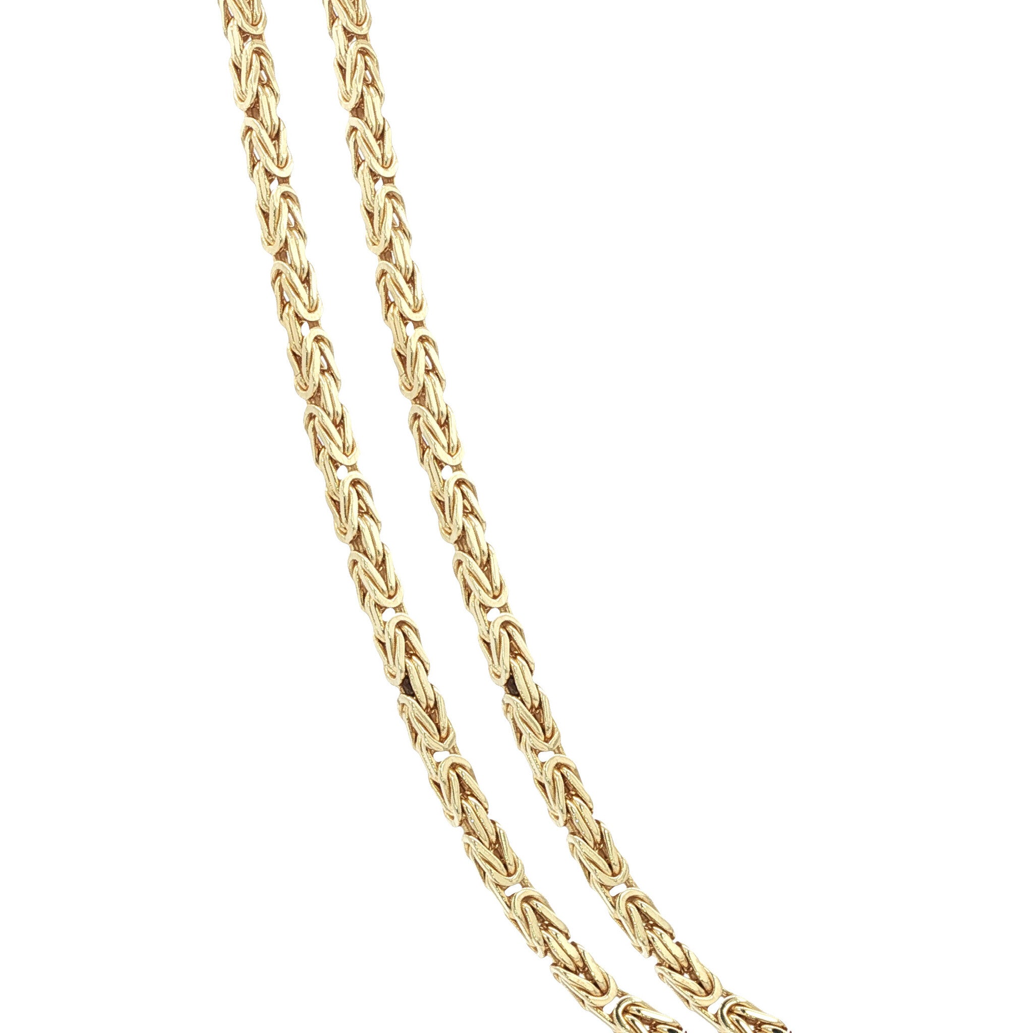Gouden koningscollier 45 cm 14 karaat