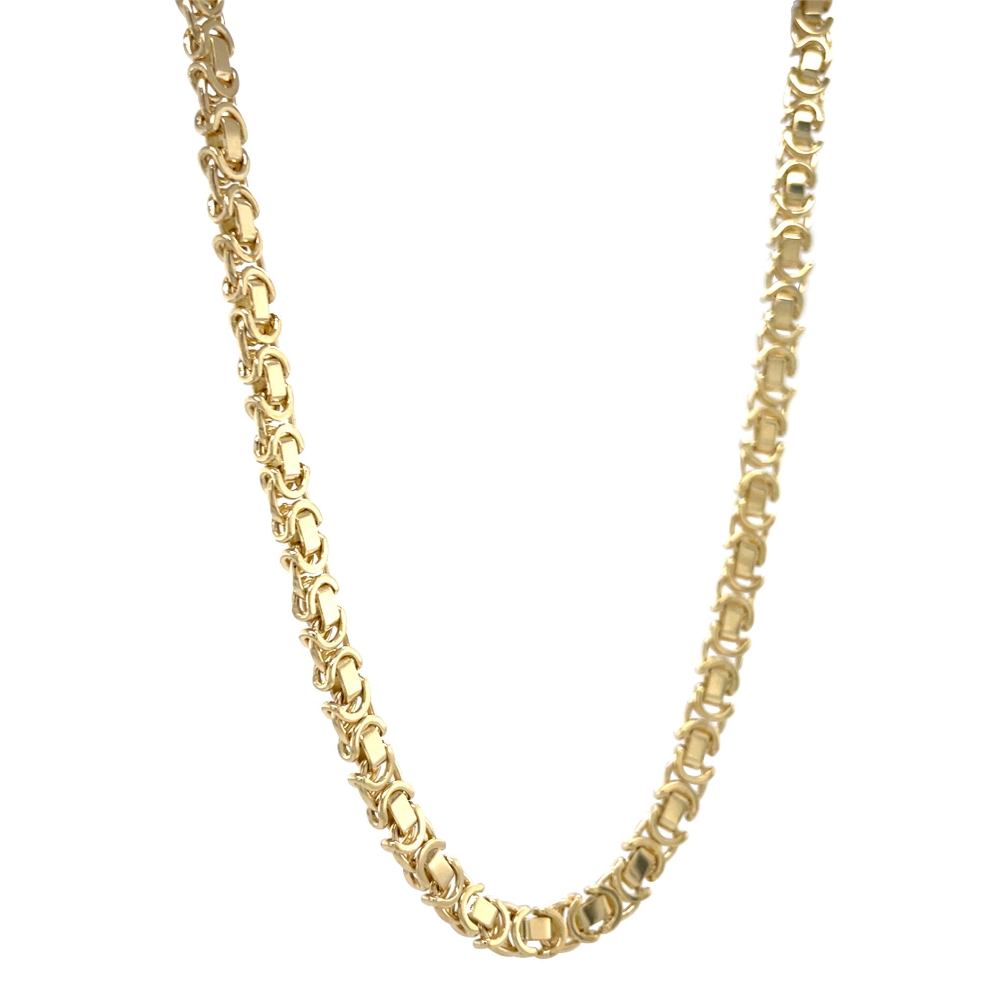 Gold king's necklace 50 cm 14 karat