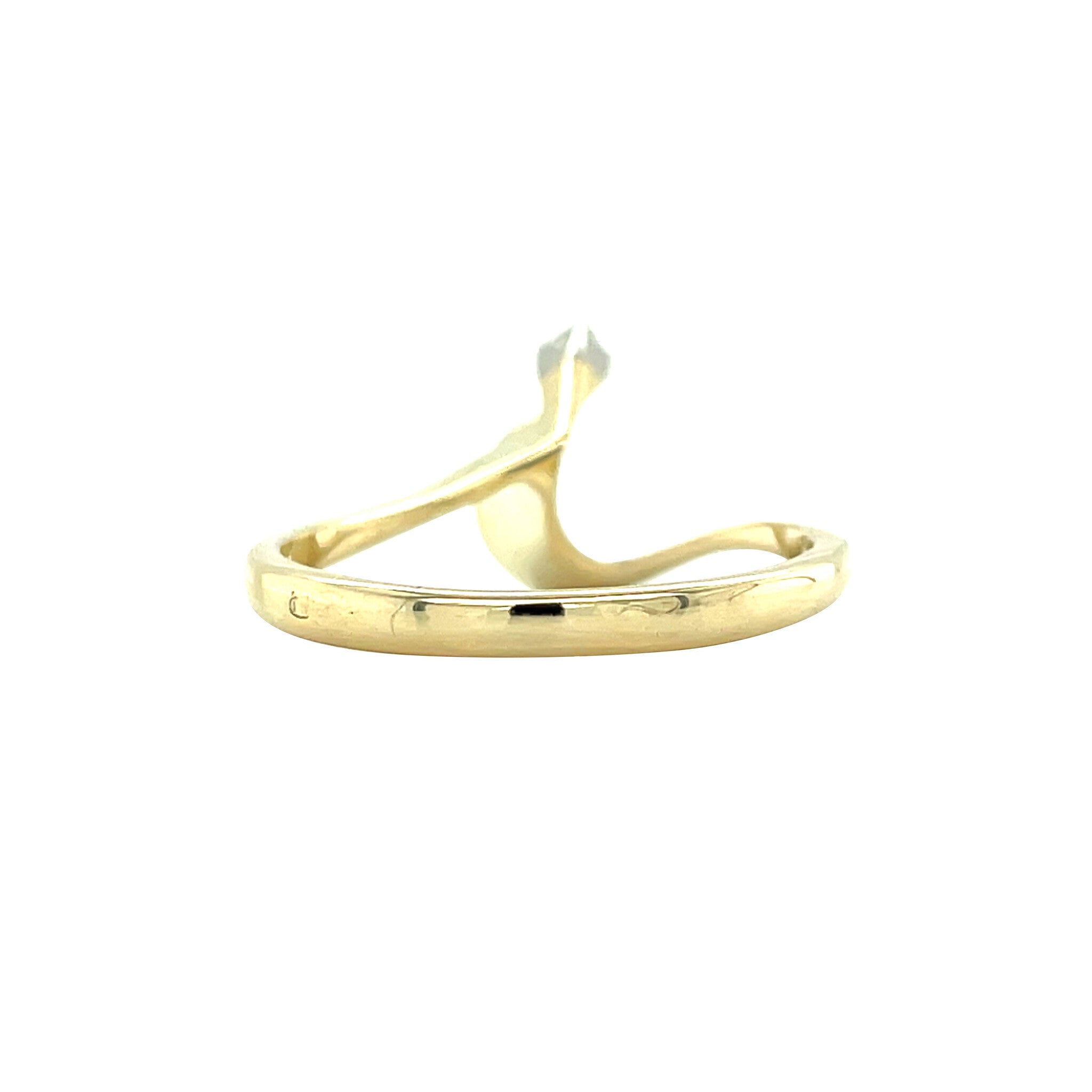 Gold ring with diamond 14 karat