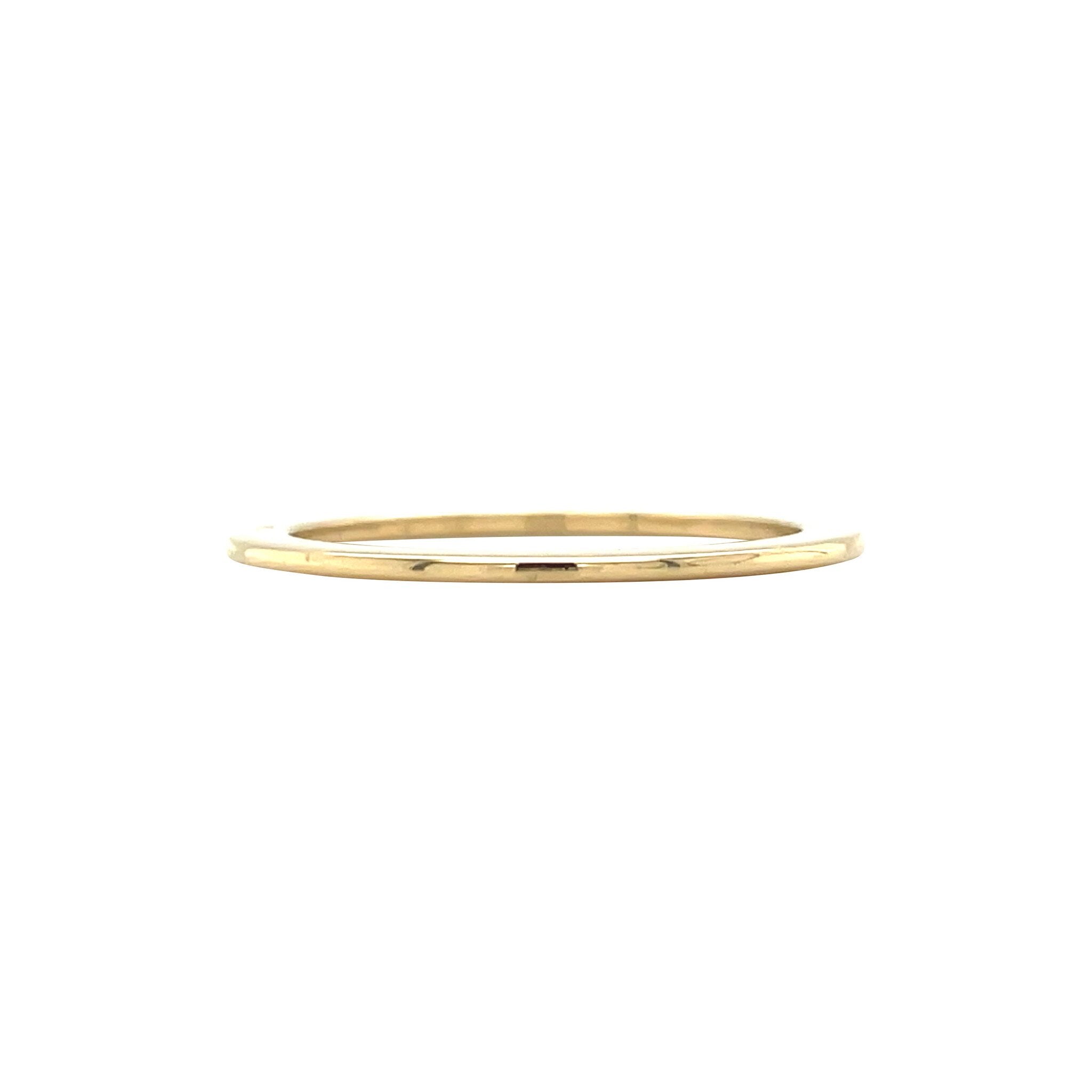 Gold smooth (stackable) ring 18 karat
