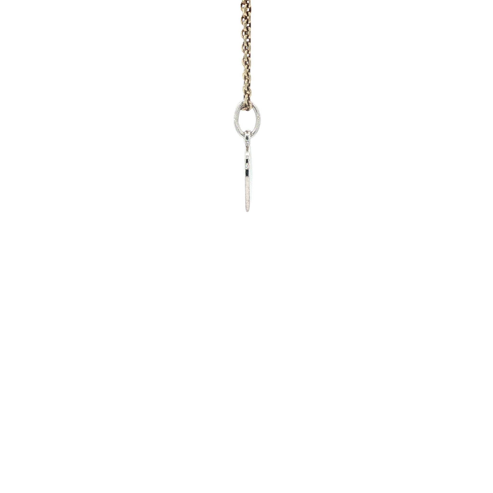 Witgouden hart hanger 14 karaat *nieuw