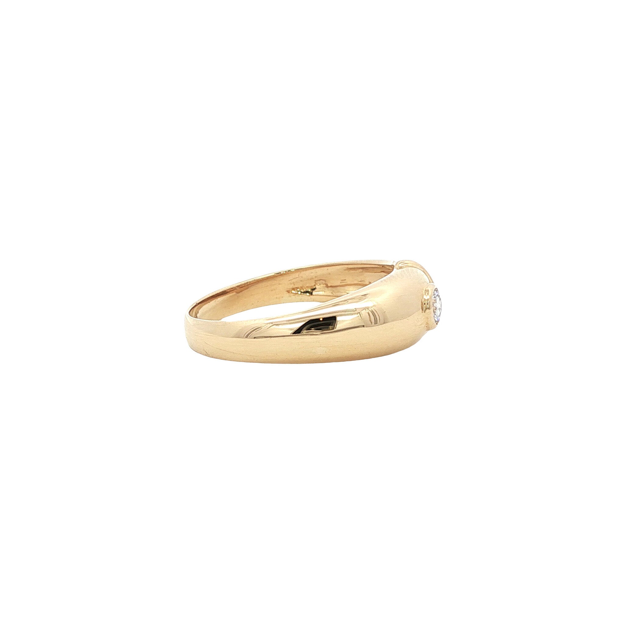 Gouden ring met diamant 18 karaat