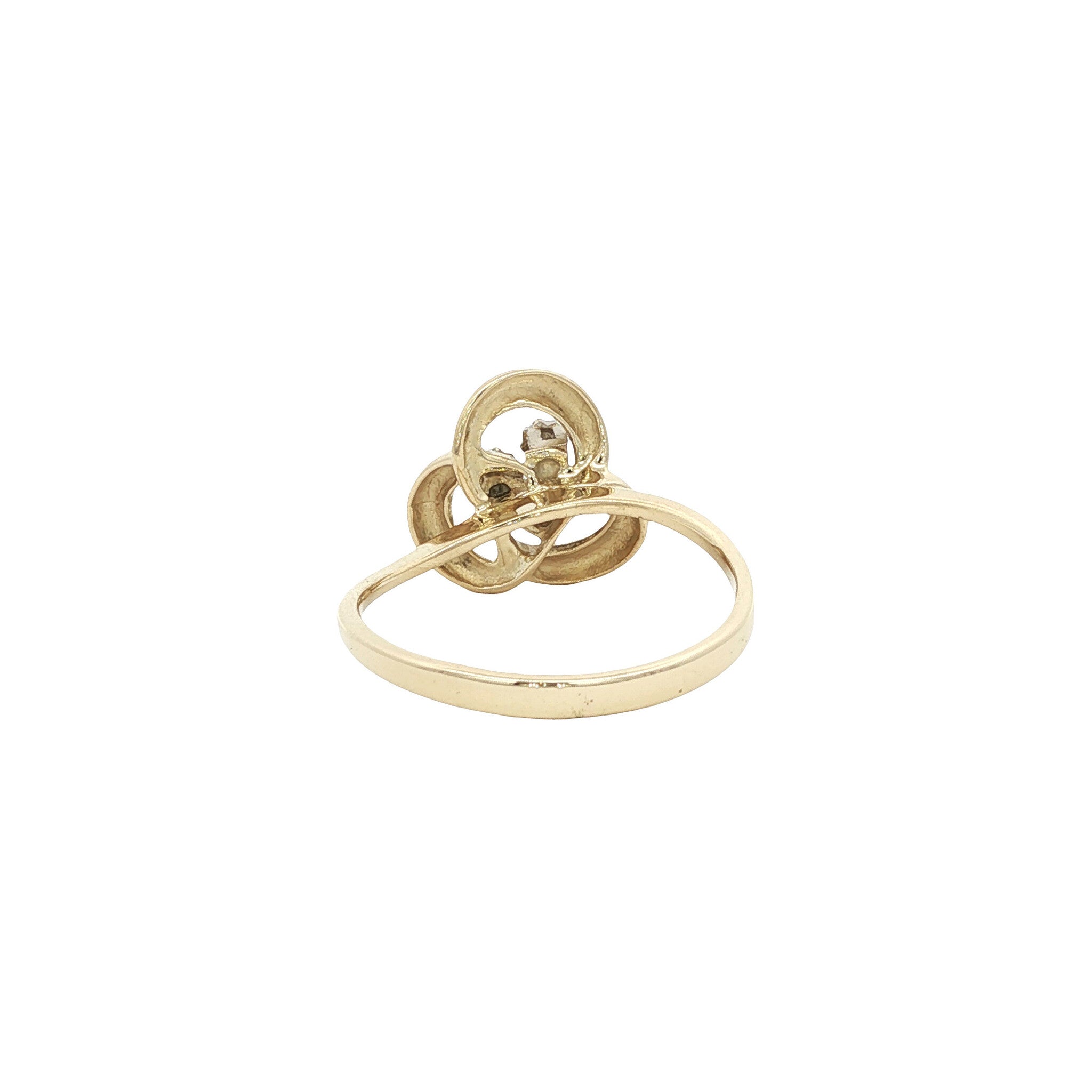 Gold ring with diamond 14 karat