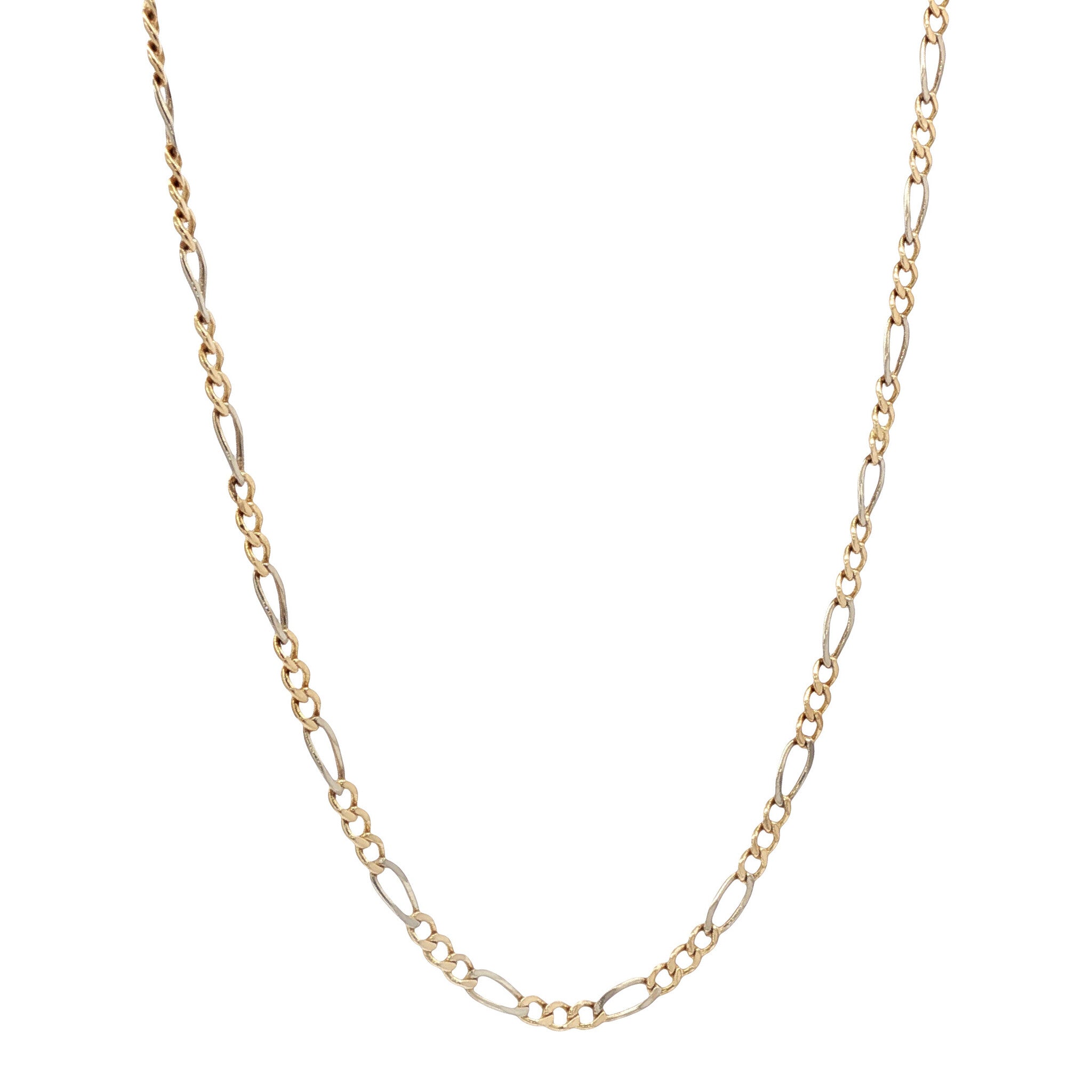 Gouden figaro collier 53 cm 14 karaat