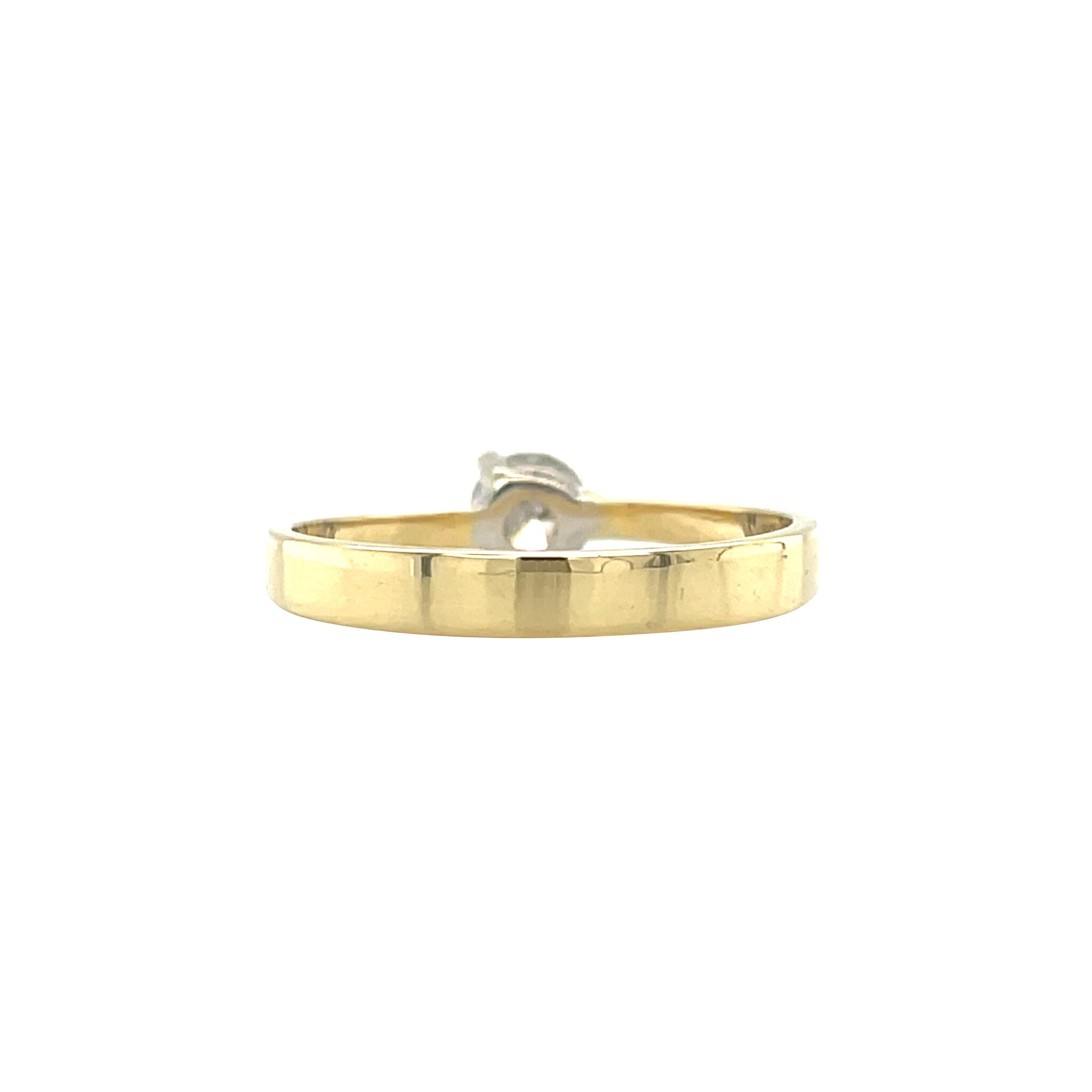 Gold ring with diamond 18 karat