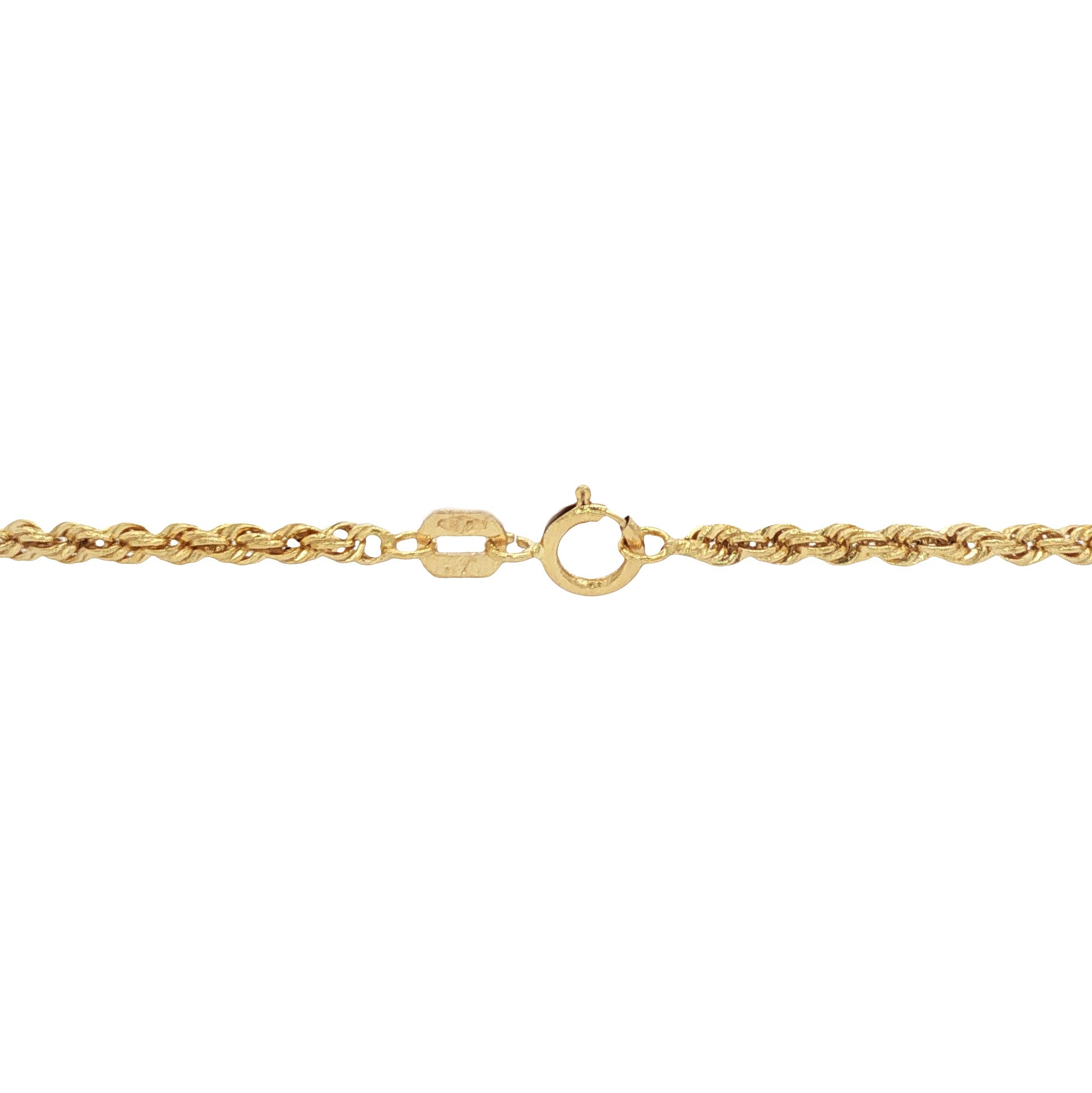 Gouden koord armband 19 cm 14 karaat