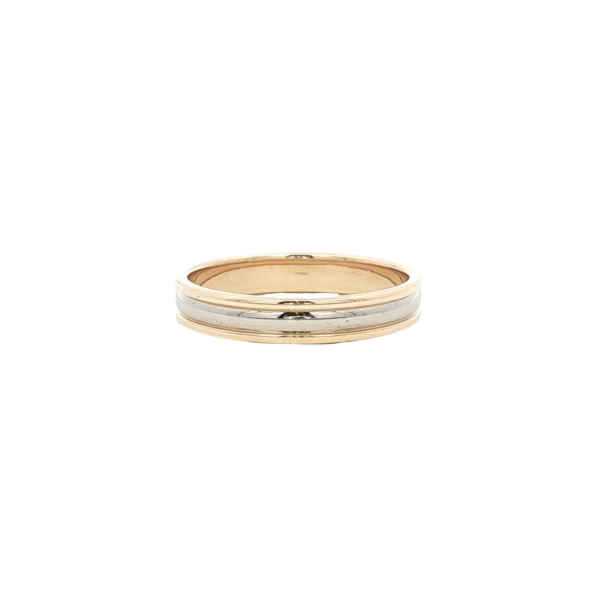 Gold bicolour ring from Desiree 14 karat
