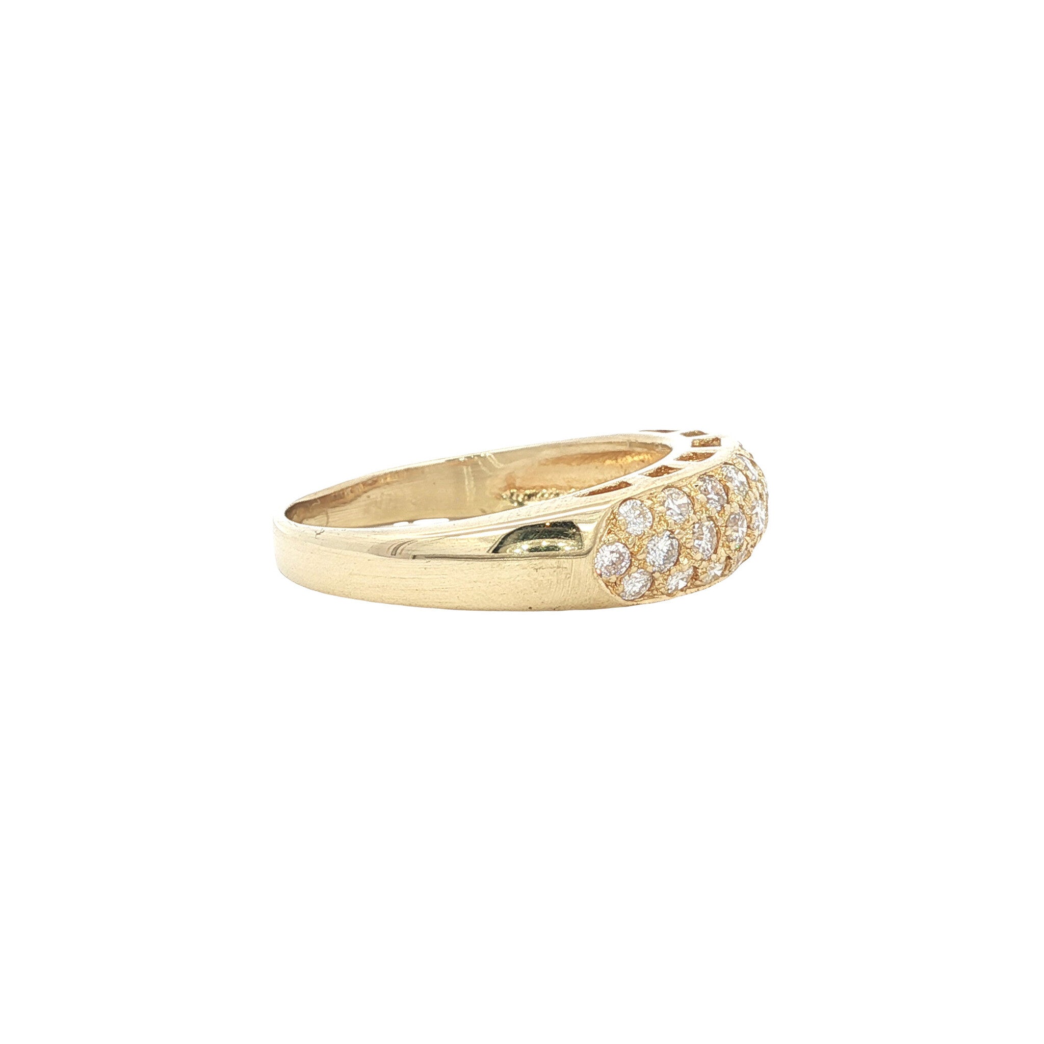 Gold ring with diamond 14 karat