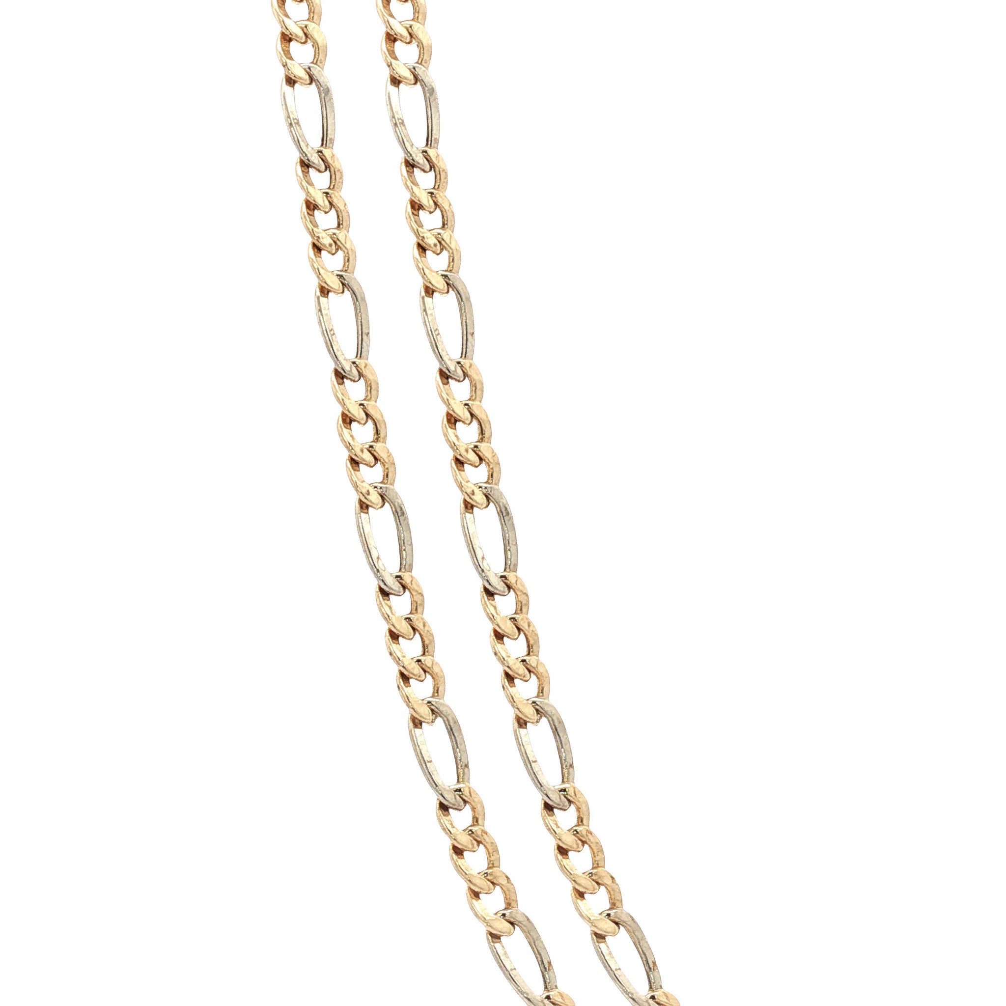 Gold Figaro necklace 61 cm 14 karat
