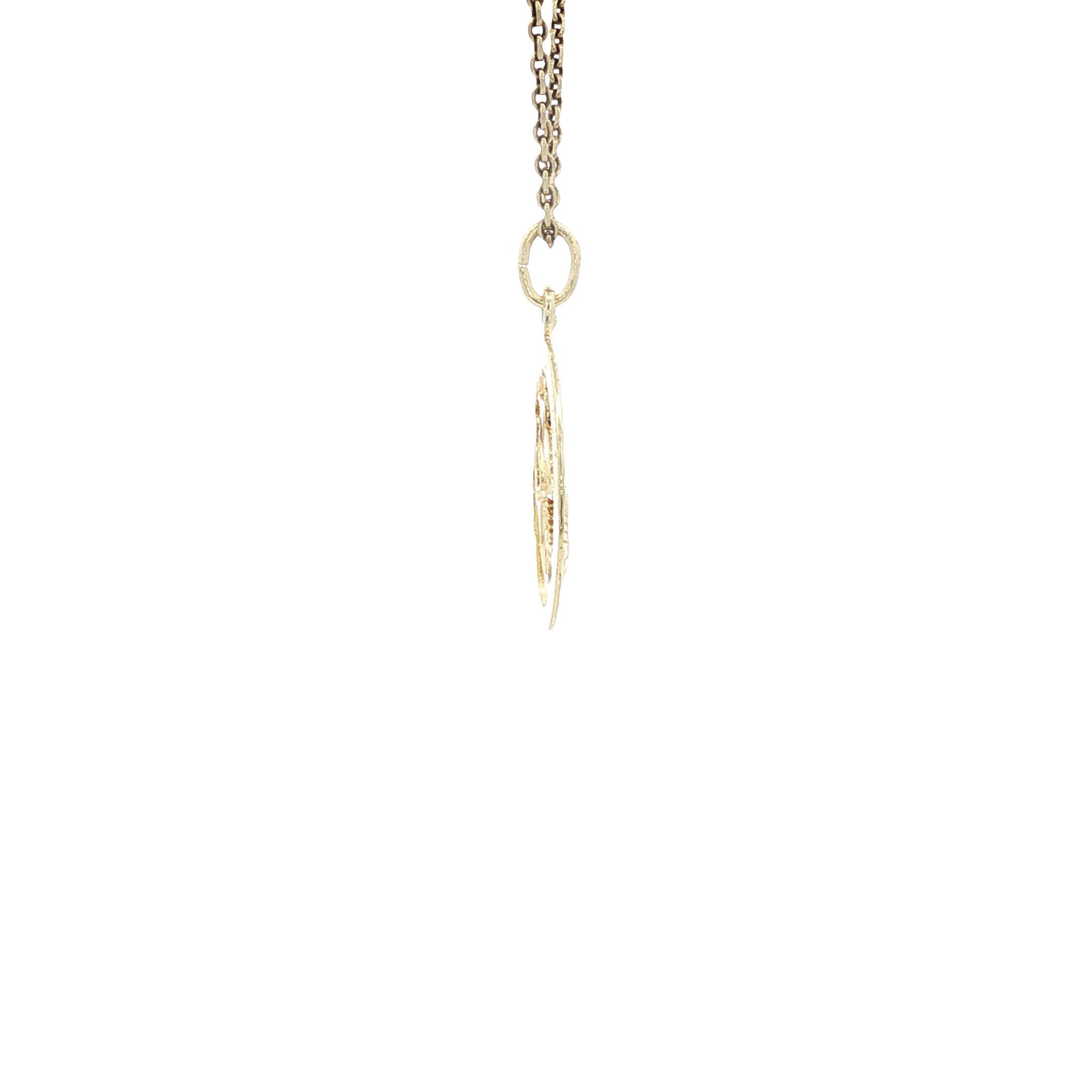 14 karat gold Cancer zodiac pendant