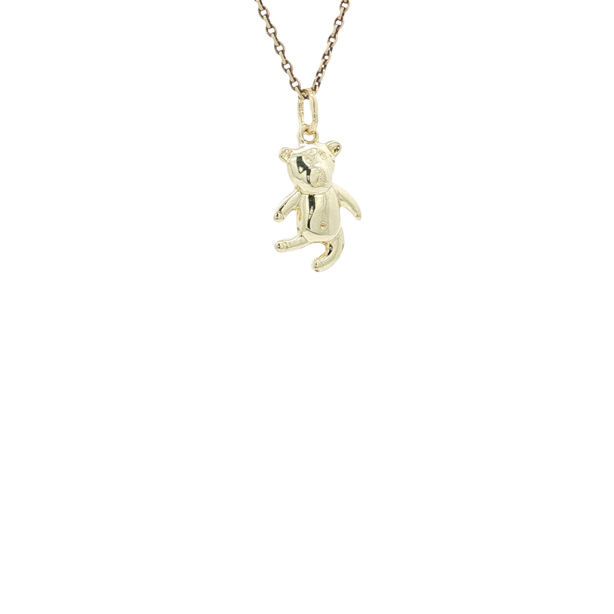 Gold bear pendant 14 karat