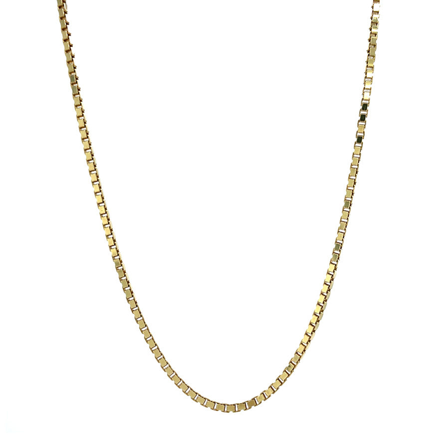 Gold length necklace Venetian 49.5 cm 14 karat