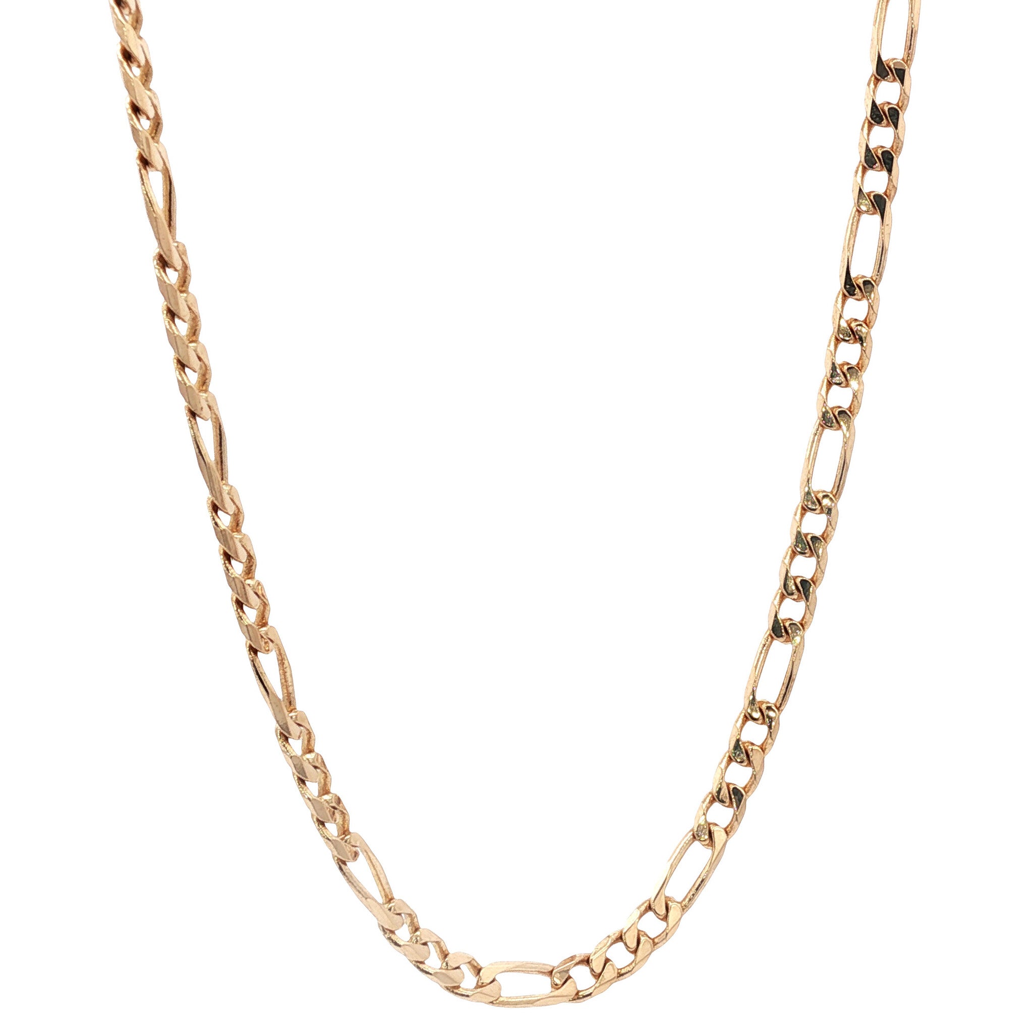Gold figaro necklace 51 cm 14 karat