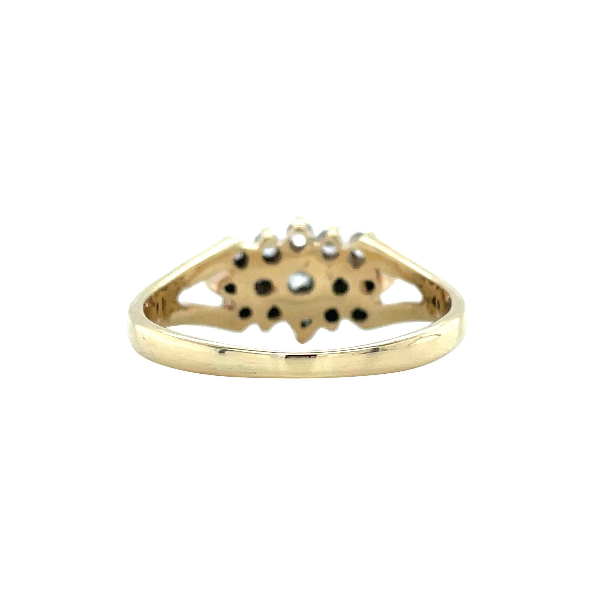 Gold ring with zirconia 14 karat